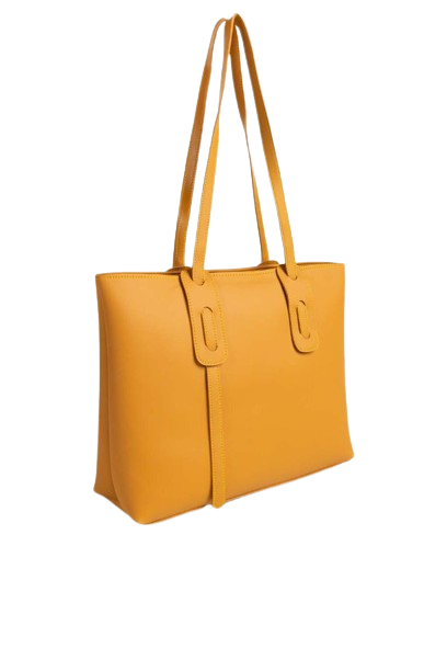 Chic Mustard Yellow Leather Tote Bag – Spacious & Versatile Everyday Handbag