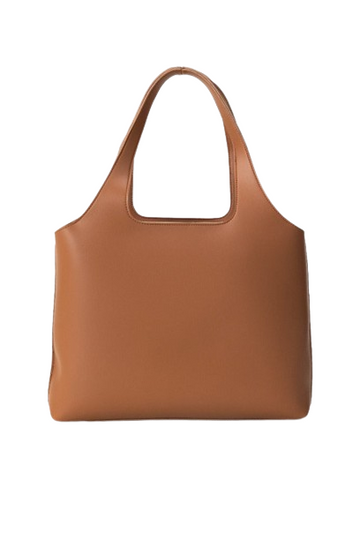 Minimalist Tan Leather HandBag – Modern & Functional Everyday Handbag