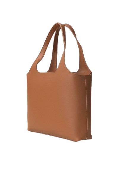 Minimalist Tan Leather HandBag – Modern & Functional Everyday Handbag