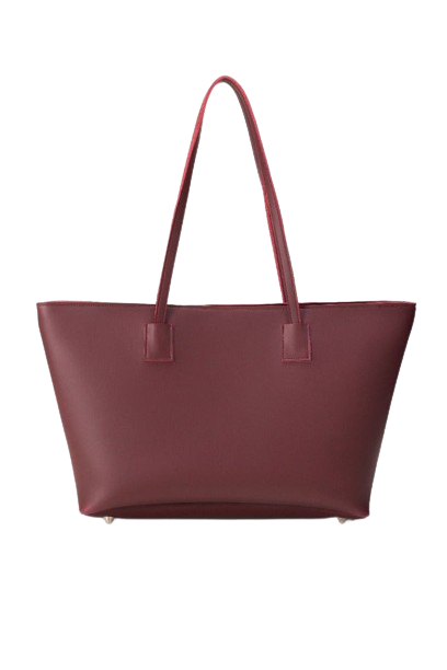 Elegant Burgundy Leather Tote Bag – Spacious & Stylish Everyday Handbag