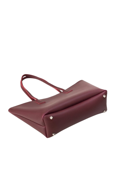 Elegant Burgundy Leather Tote Bag – Spacious & Stylish Everyday Handbag