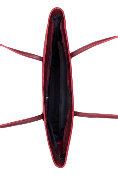 Elegant Burgundy Leather Tote Bag – Spacious & Stylish Everyday Handbag