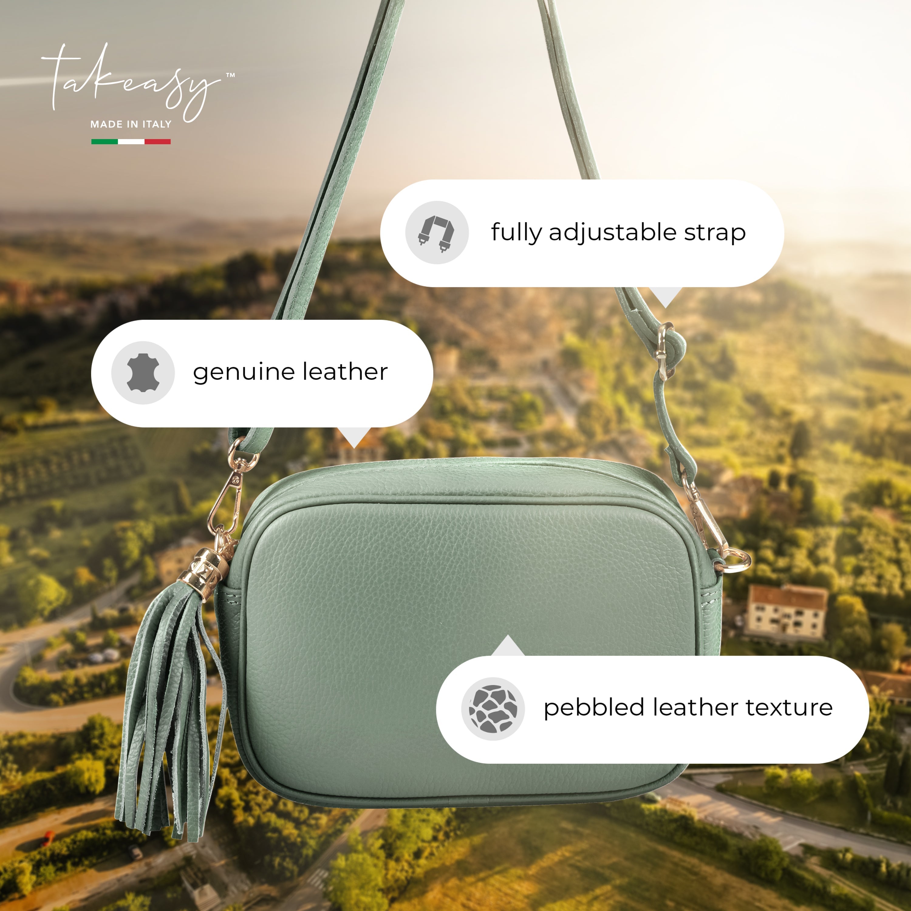 Calf Leather Crossbody Bag 231302