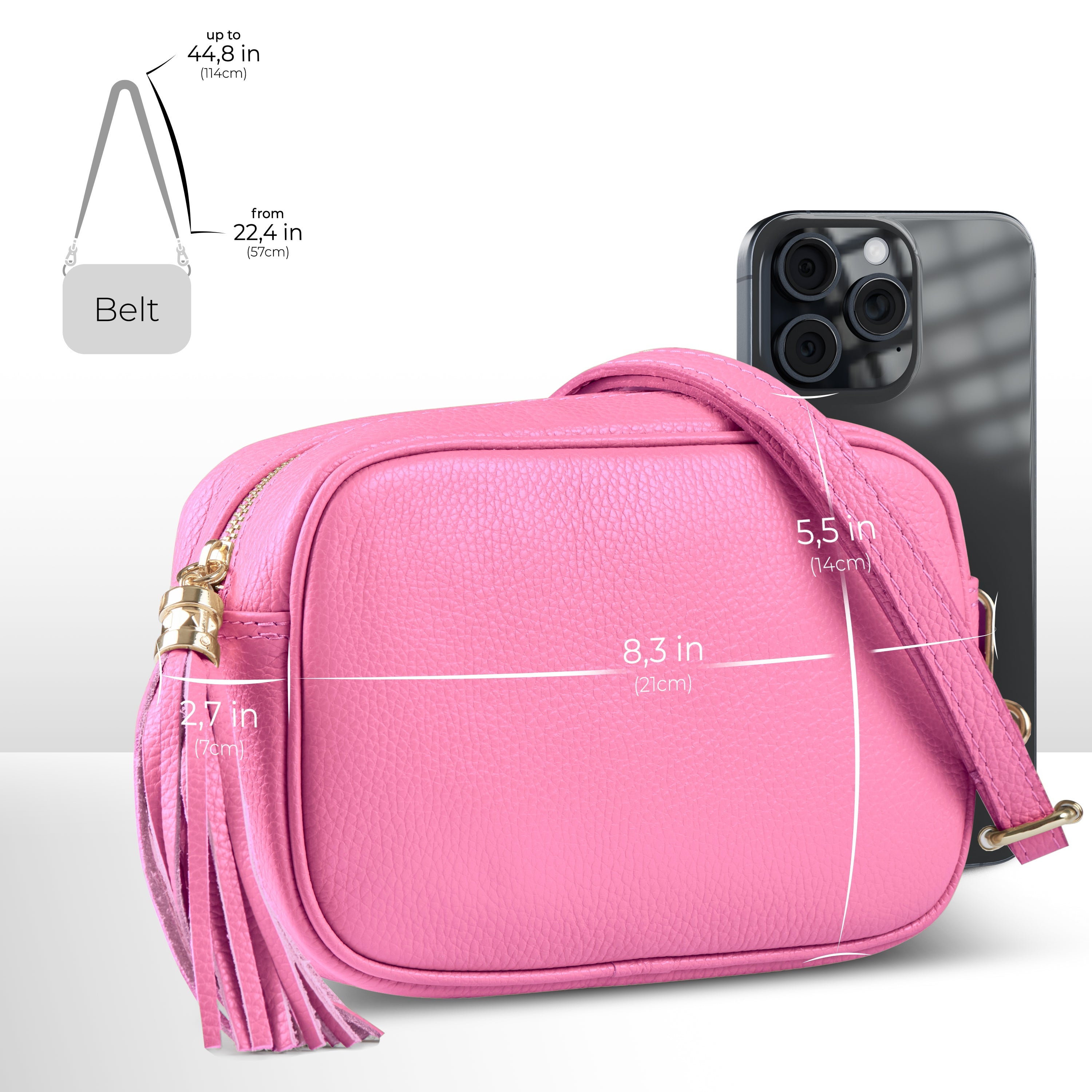 Calf Leather Crossbody Bag 231302