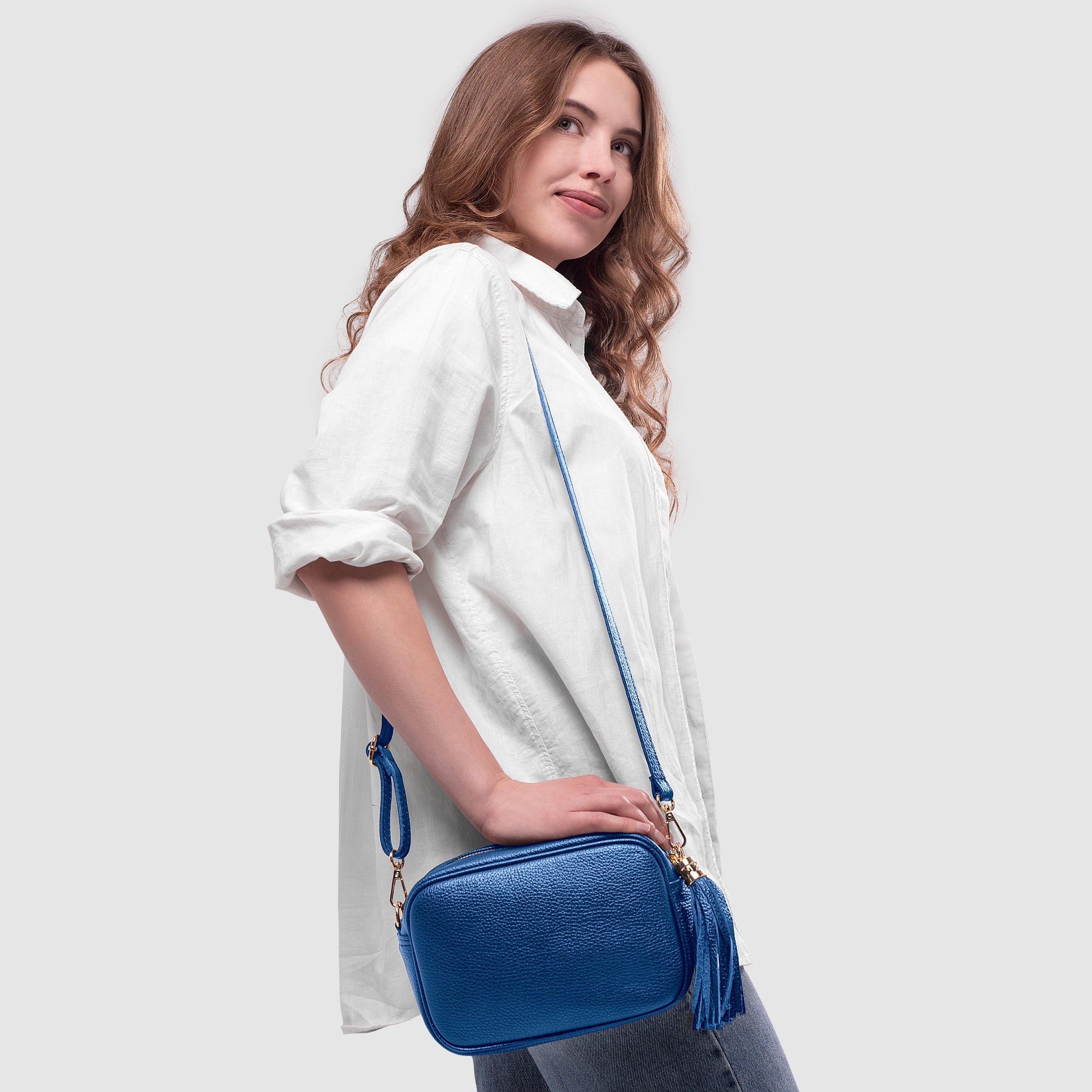 Calf Leather Crossbody Bag 231302