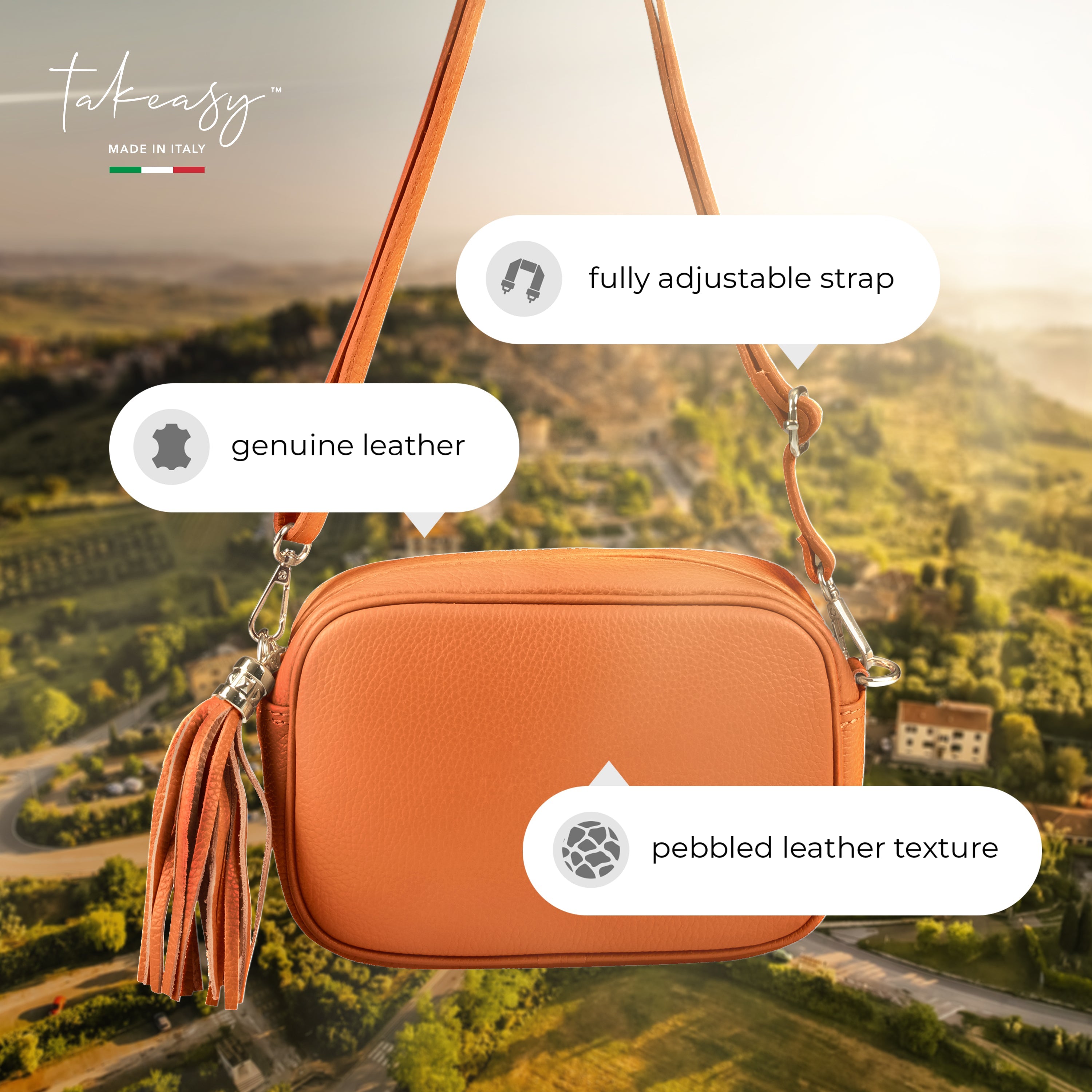 Calf Leather Crossbody Bag 231302