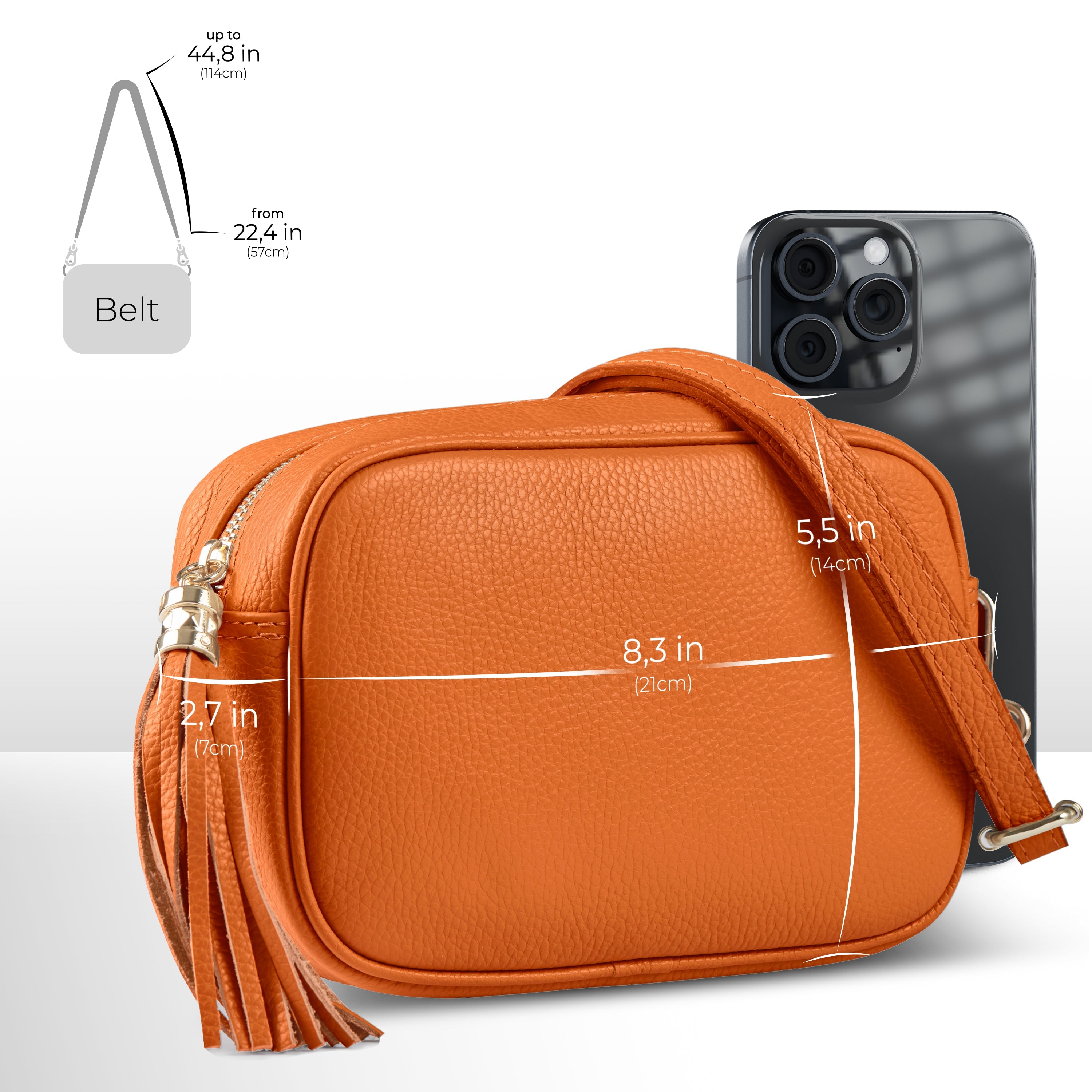 Calf Leather Crossbody Bag 231302
