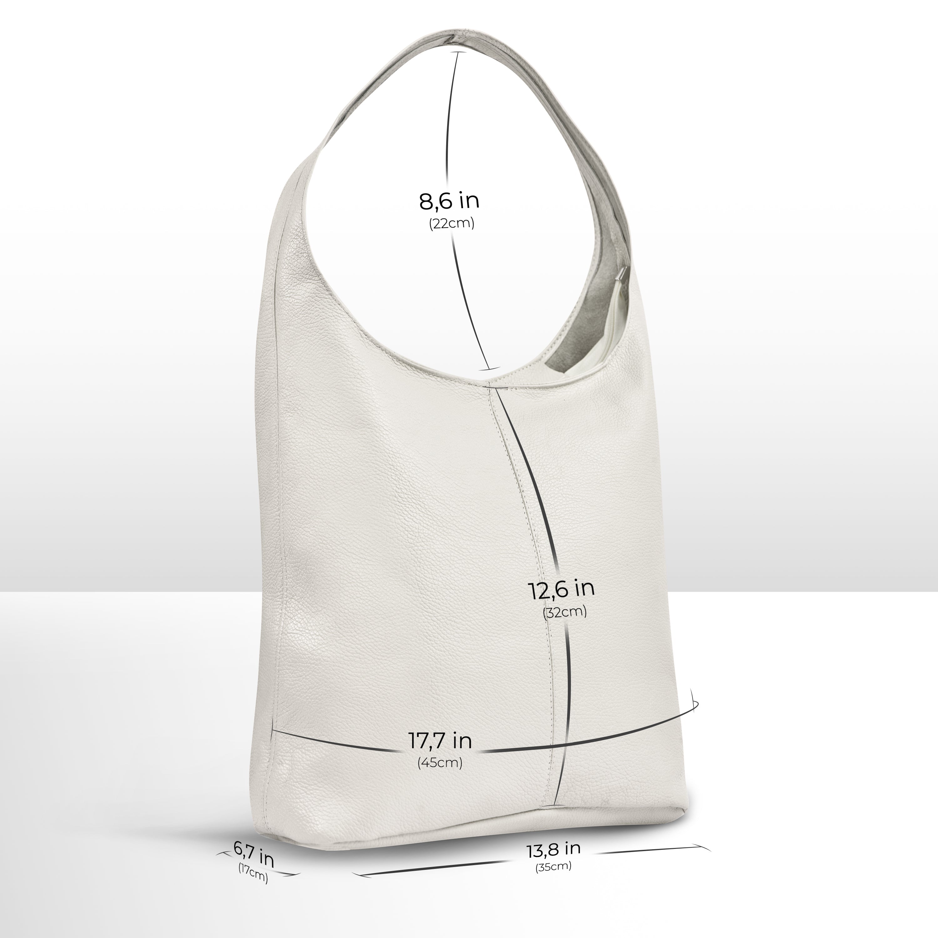 Calf Leather Hobo Bag 011943