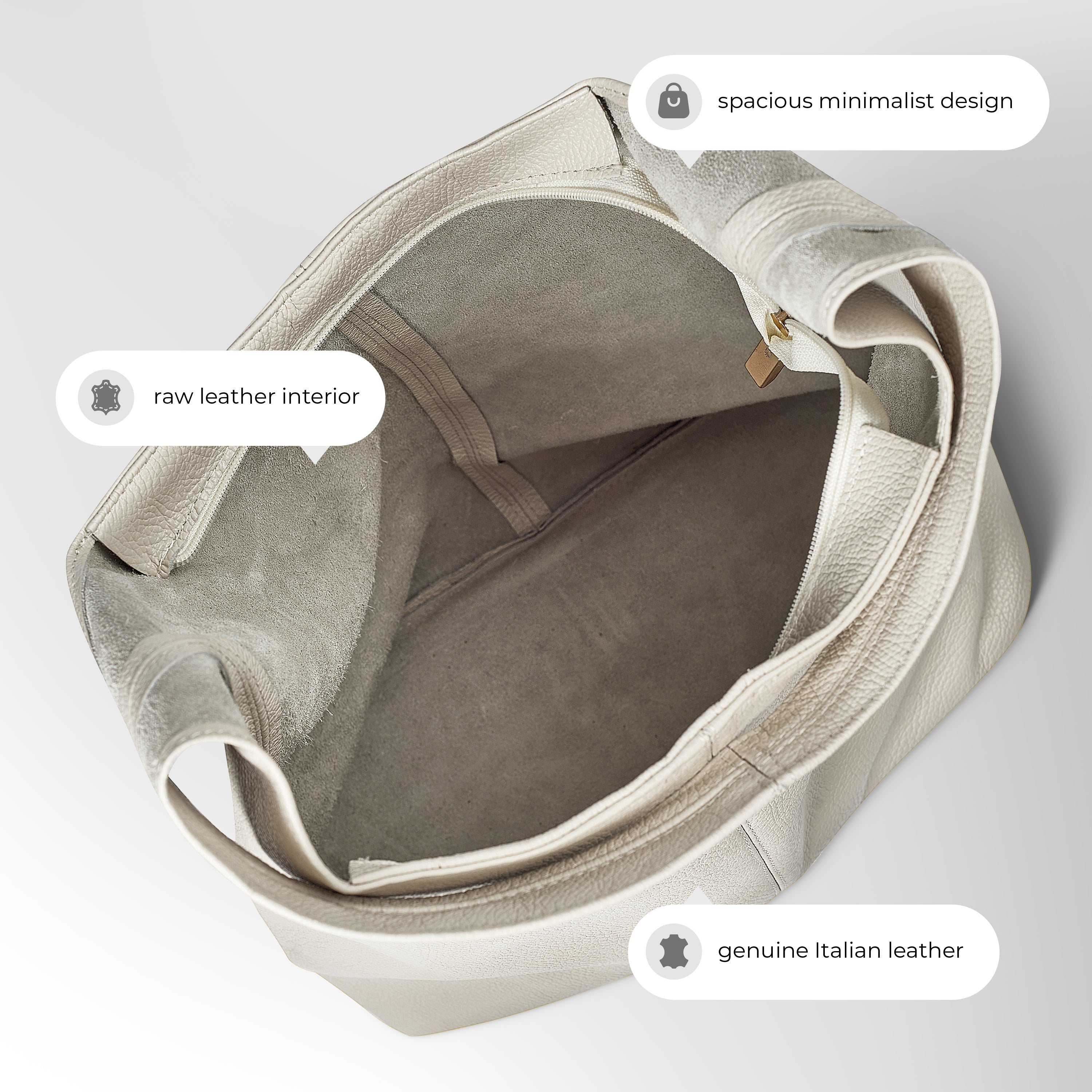 Calf Leather Hobo Bag 011943