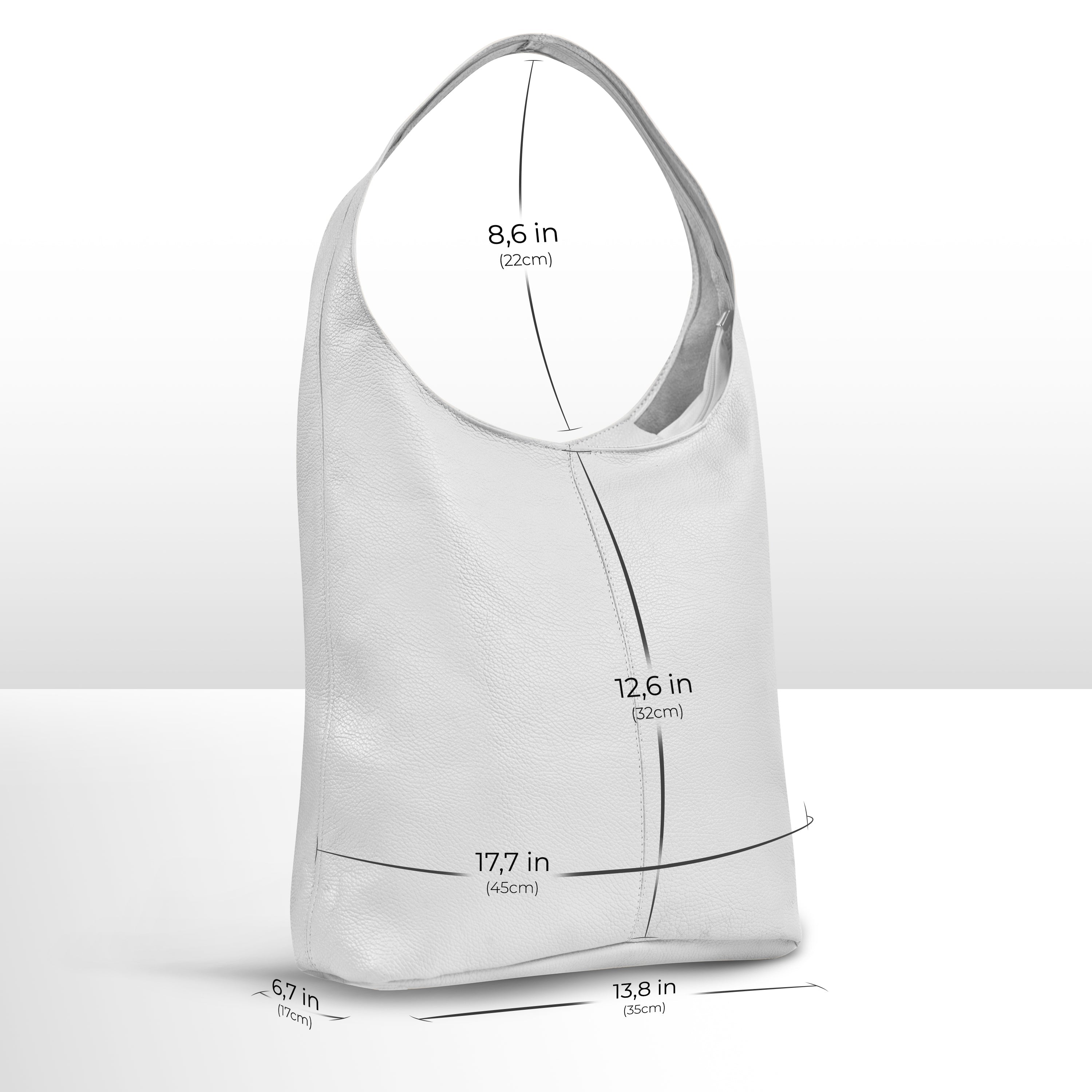 Calf Leather Hobo Bag 011943