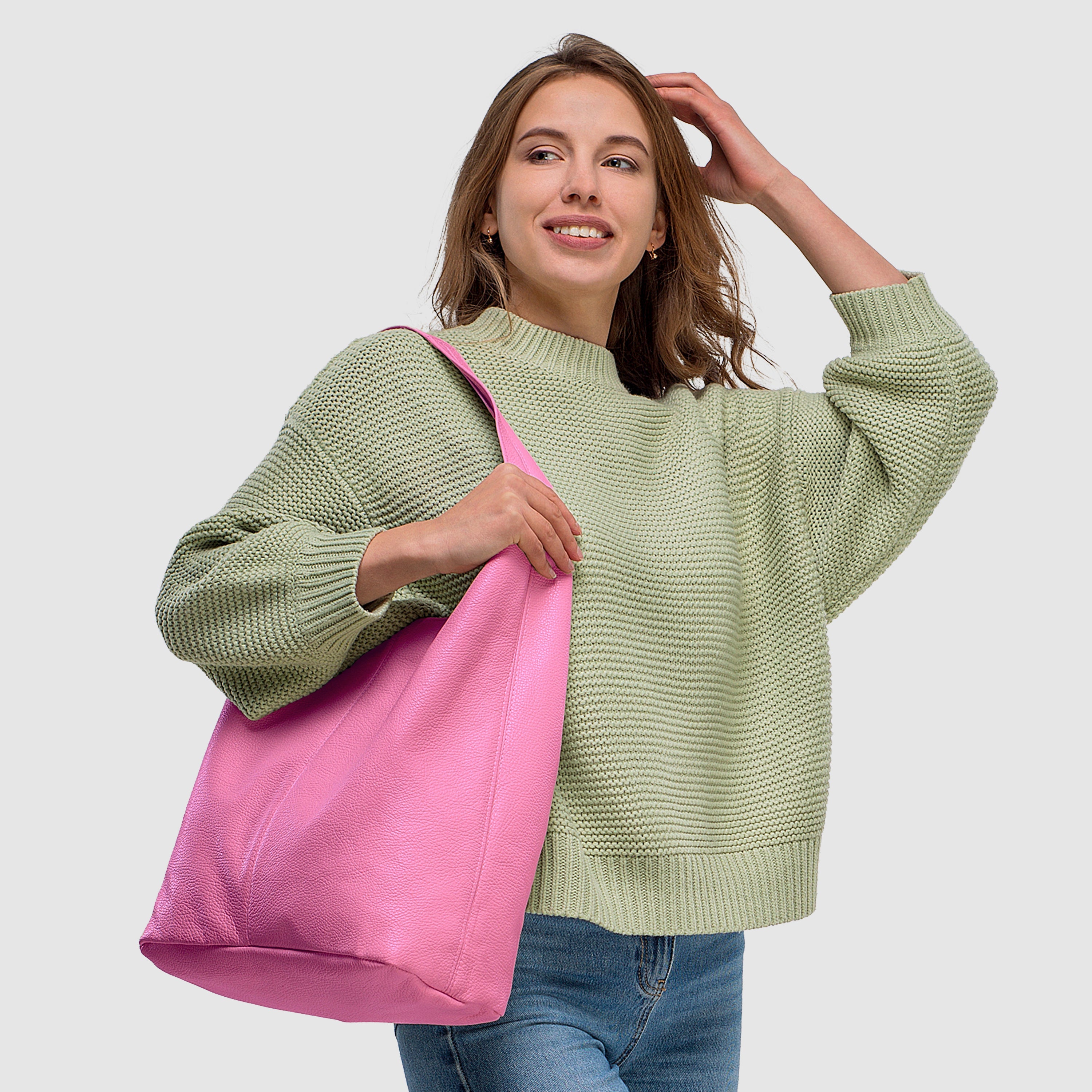 Calf Leather Hobo Bag 011943