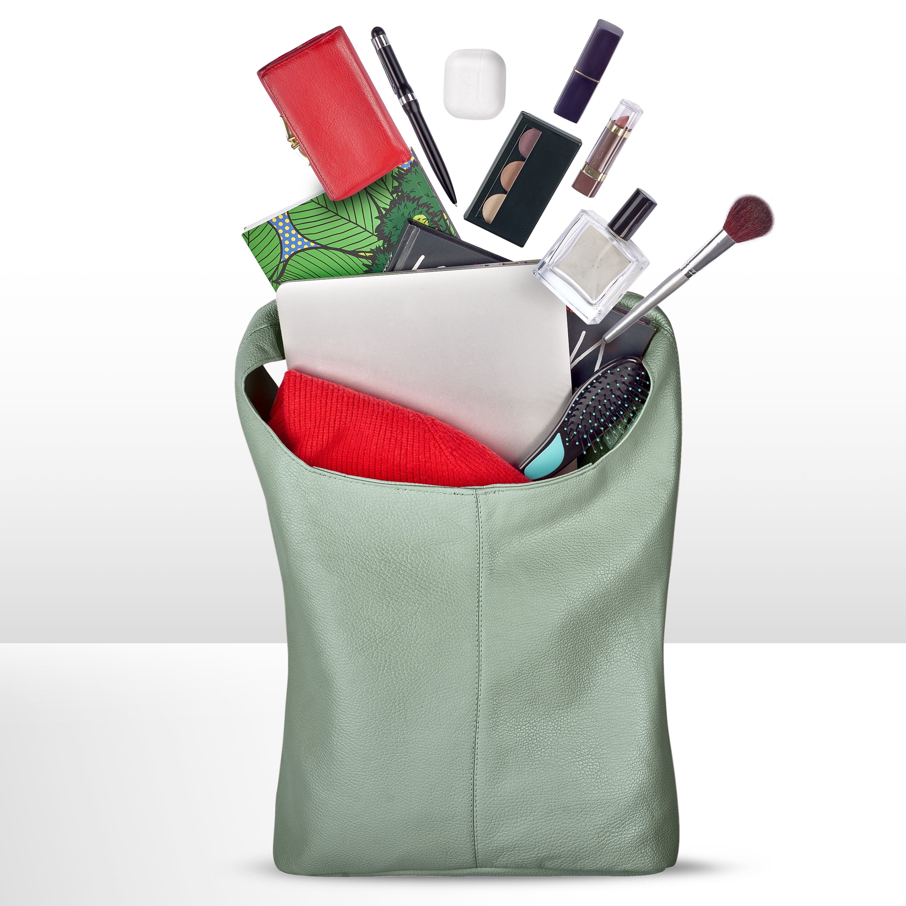 Calf Leather Hobo Bag 011943