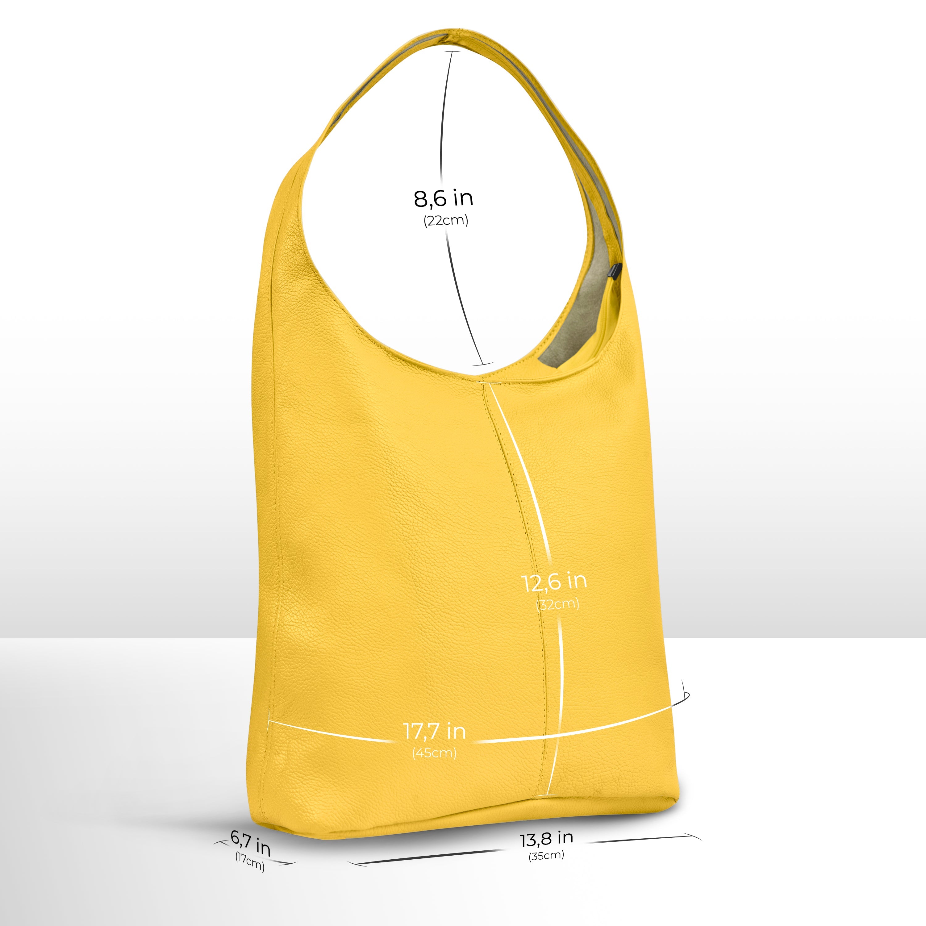 Calf Leather Hobo Bag 011943