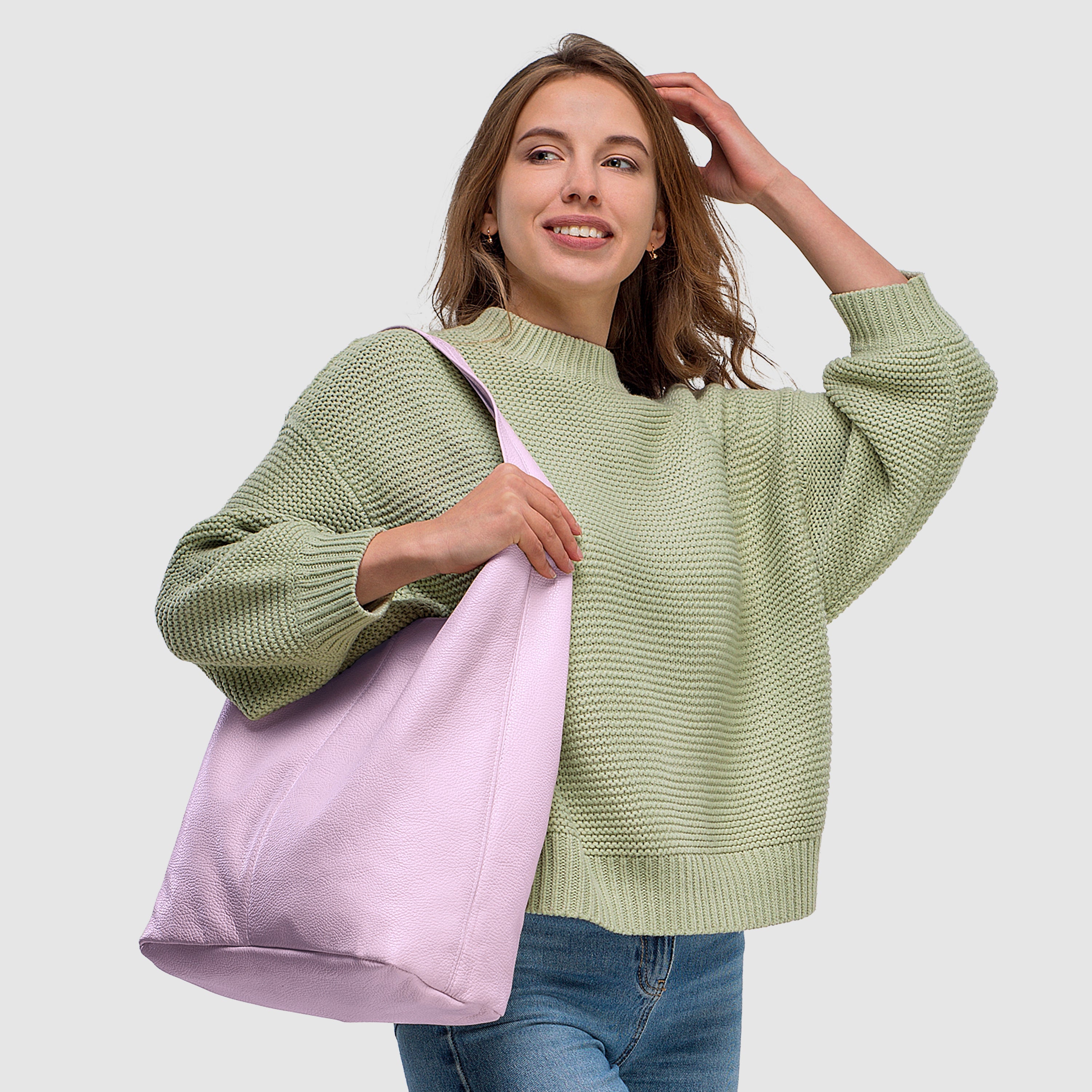 Calf Leather Hobo Bag 011943