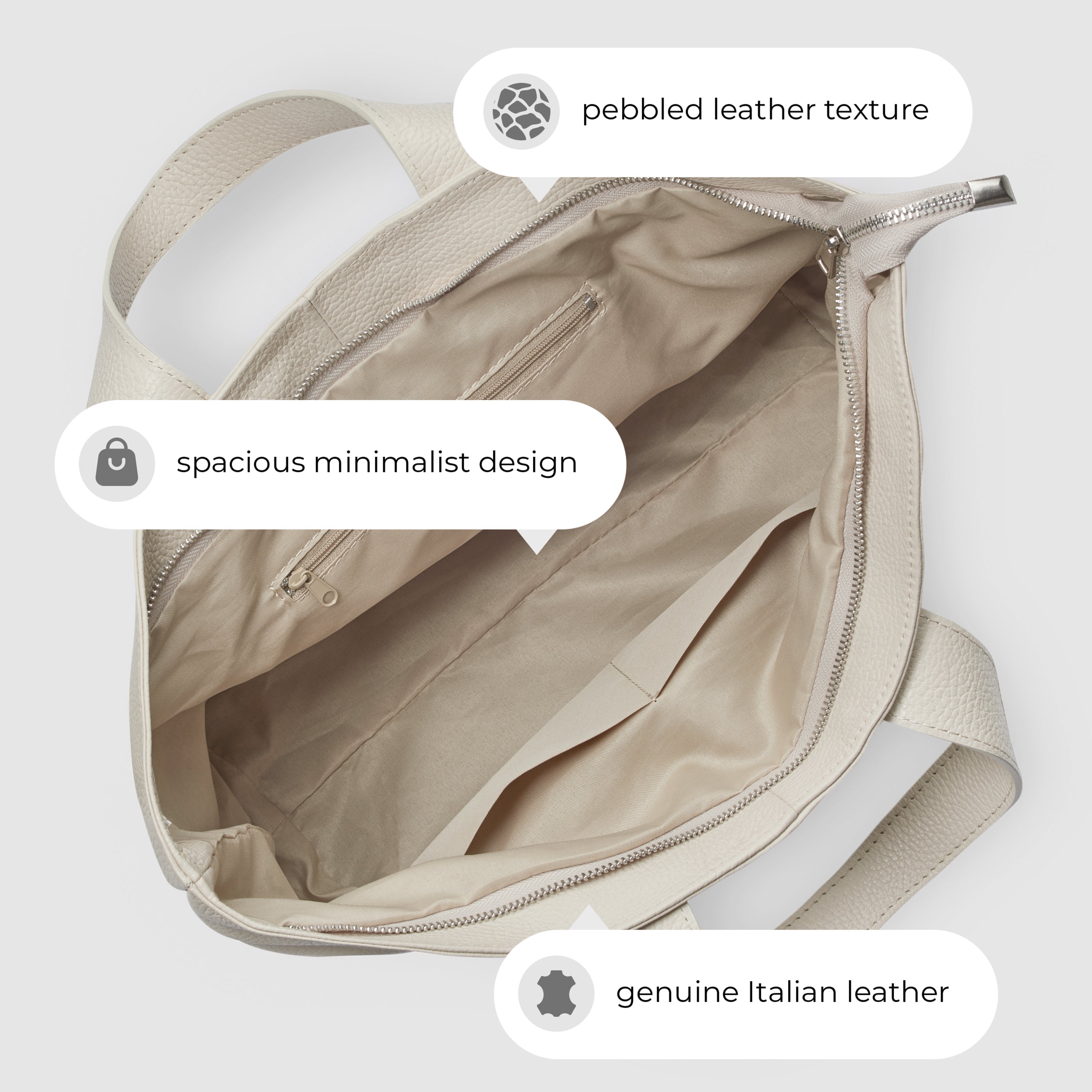 Calf Leather Tote Bag 122500