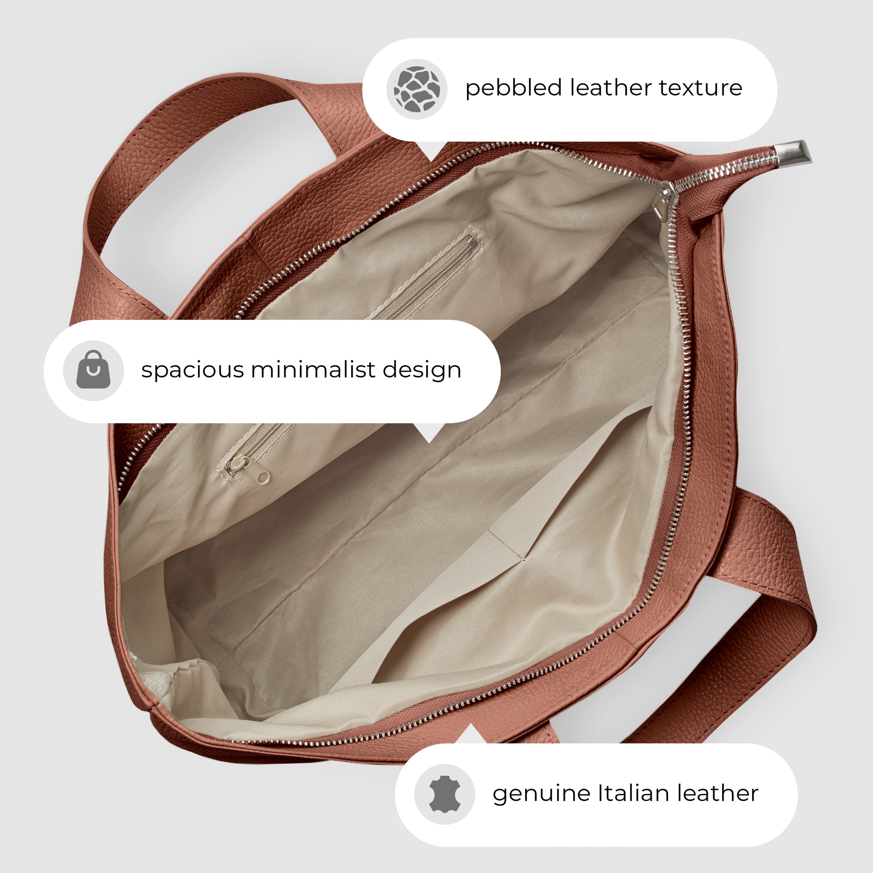 Calf Leather Tote Bag 122500