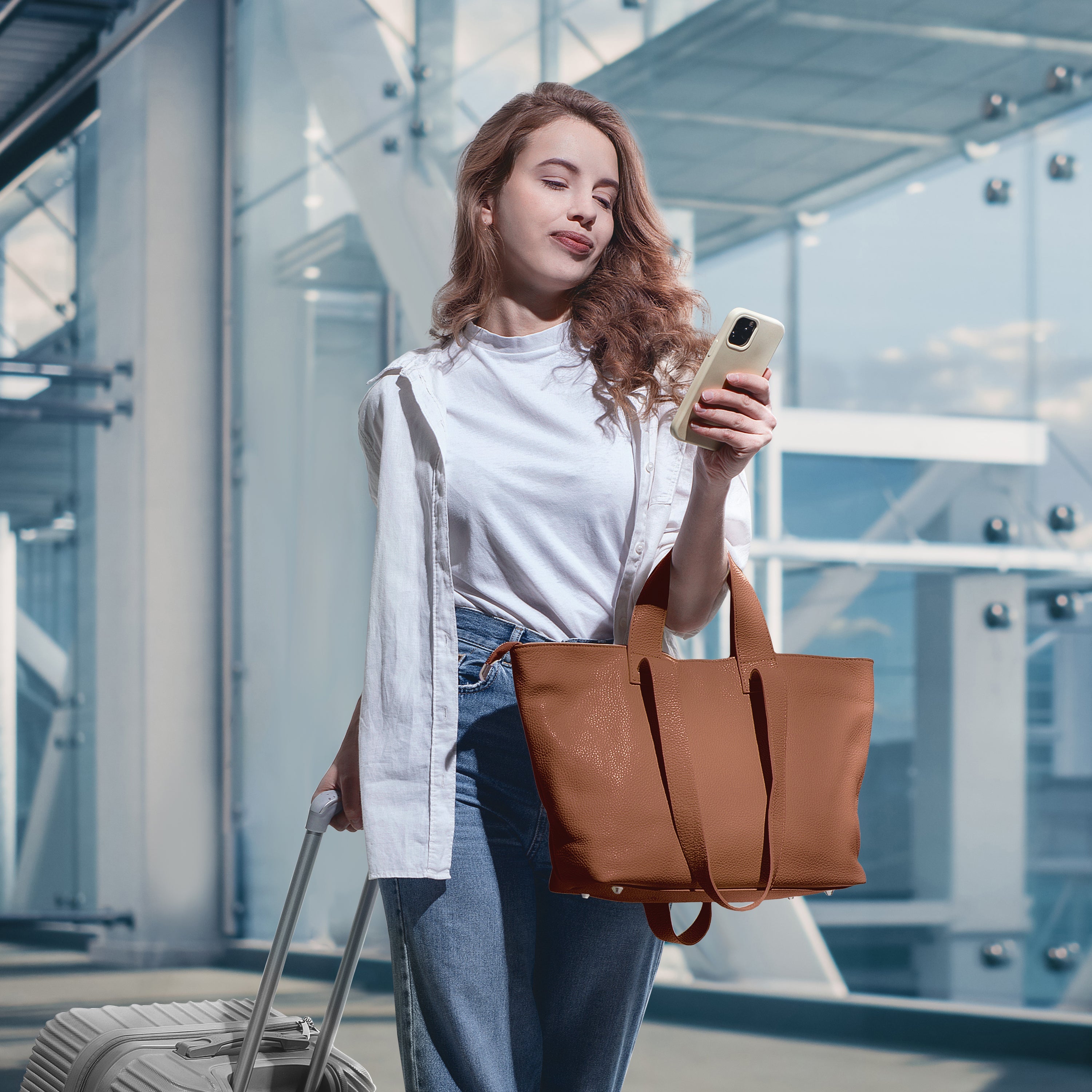 Calf Leather Tote Bag 122500