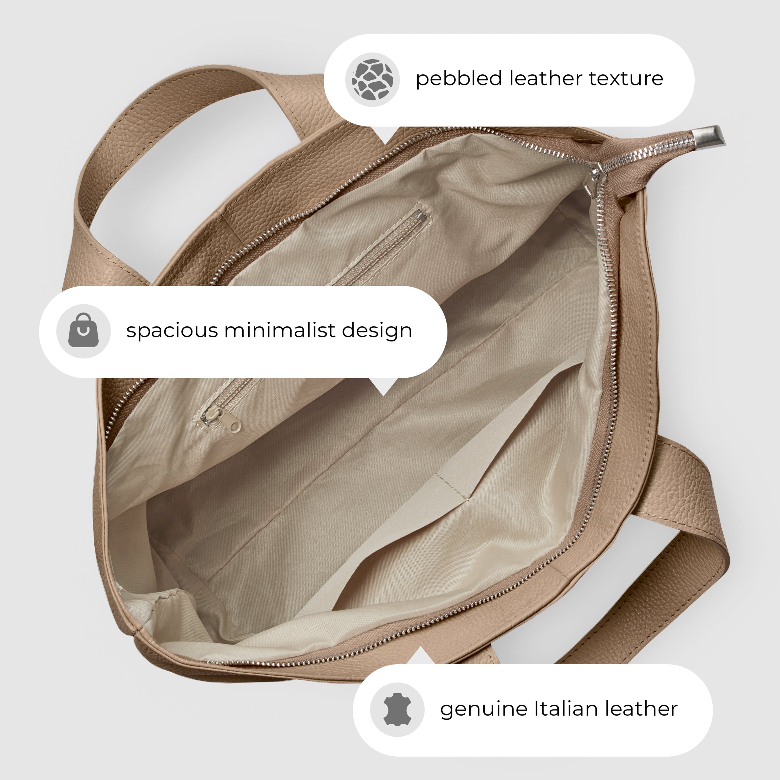 Calf Leather Tote Bag 122500