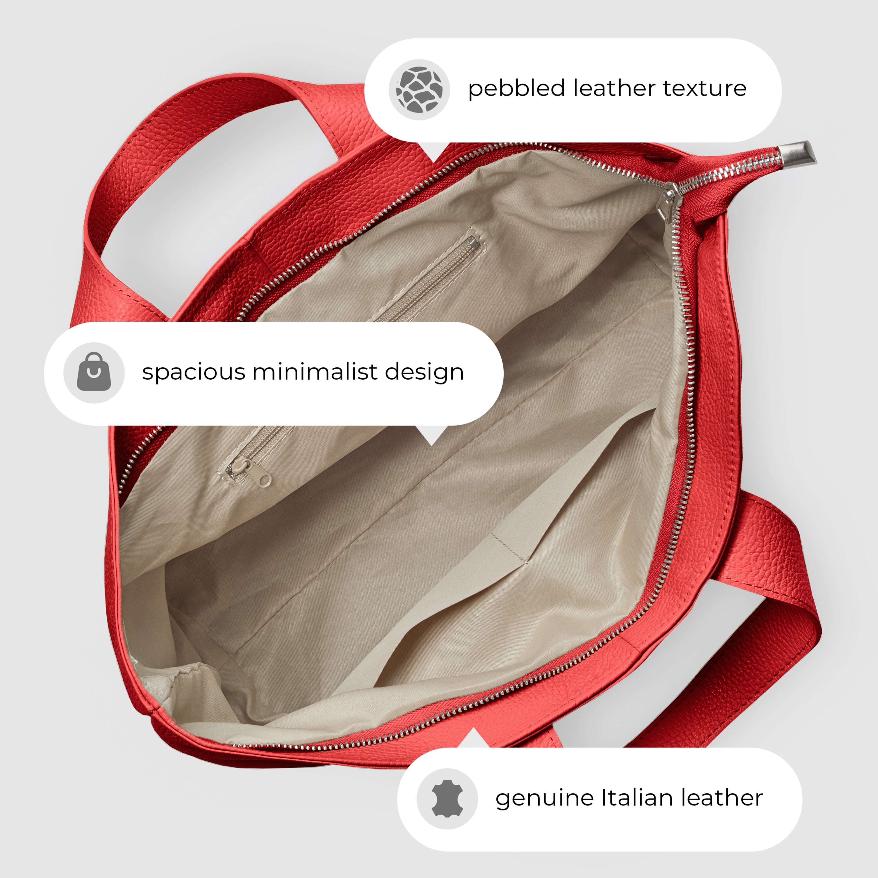 Calf Leather Tote Bag 122500