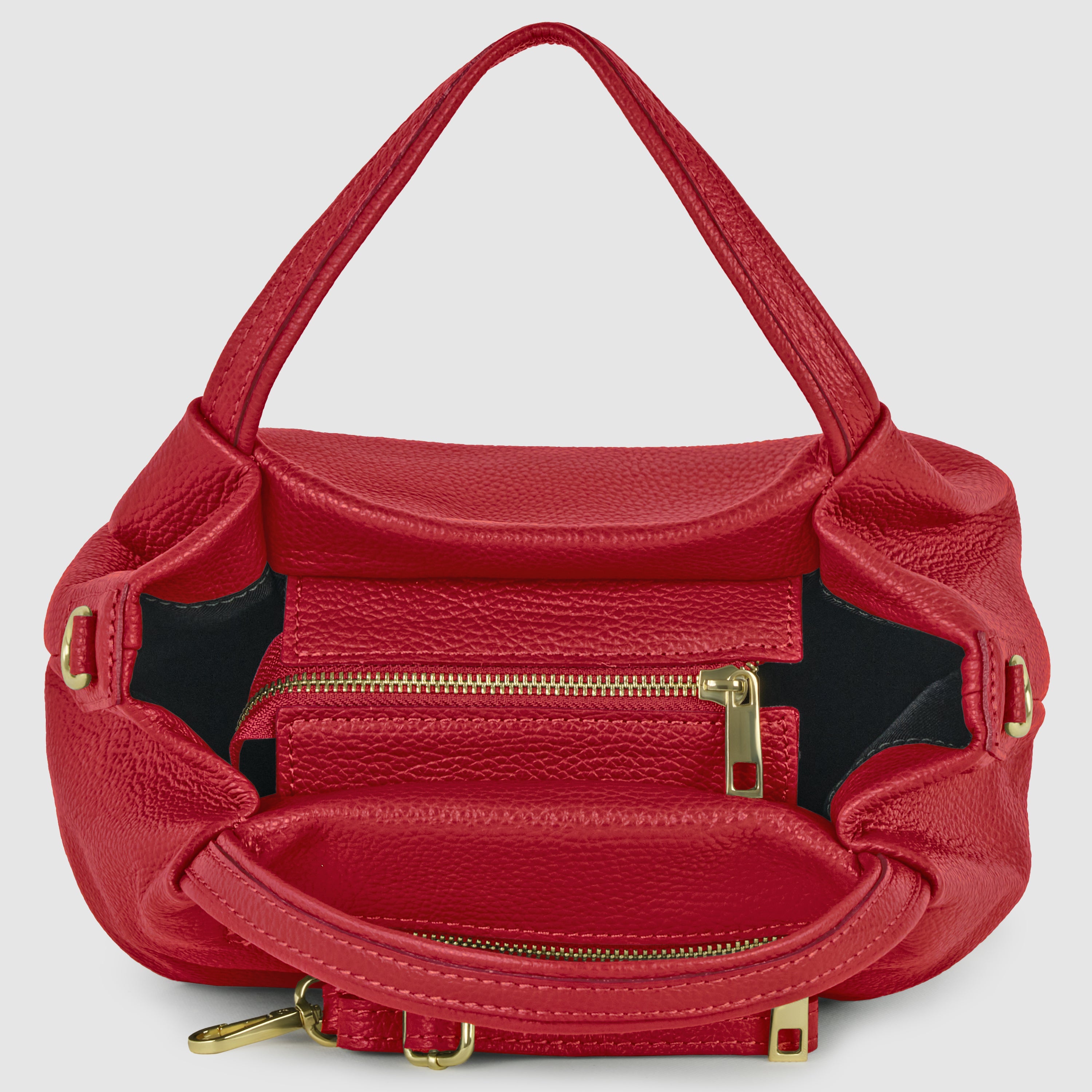 Calf Leather Top-Handle Bag 322055