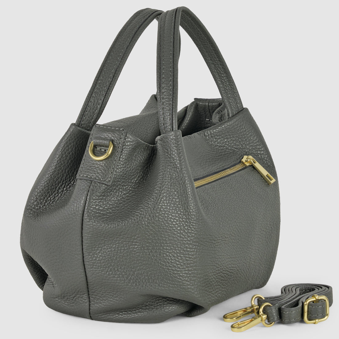 Calf Leather Top-Handle Bag 322055
