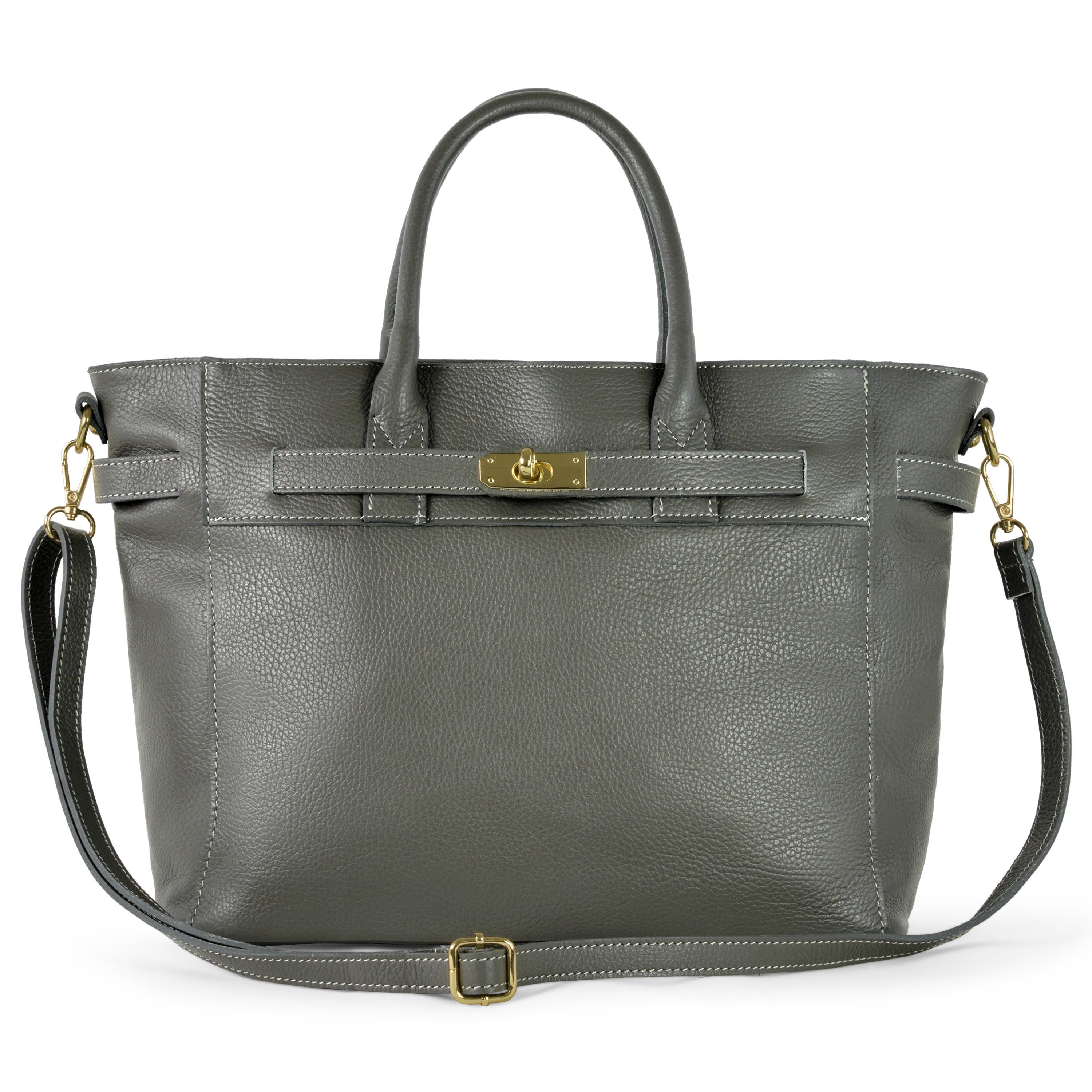 Calf Leather Top-Handle Bag 233233