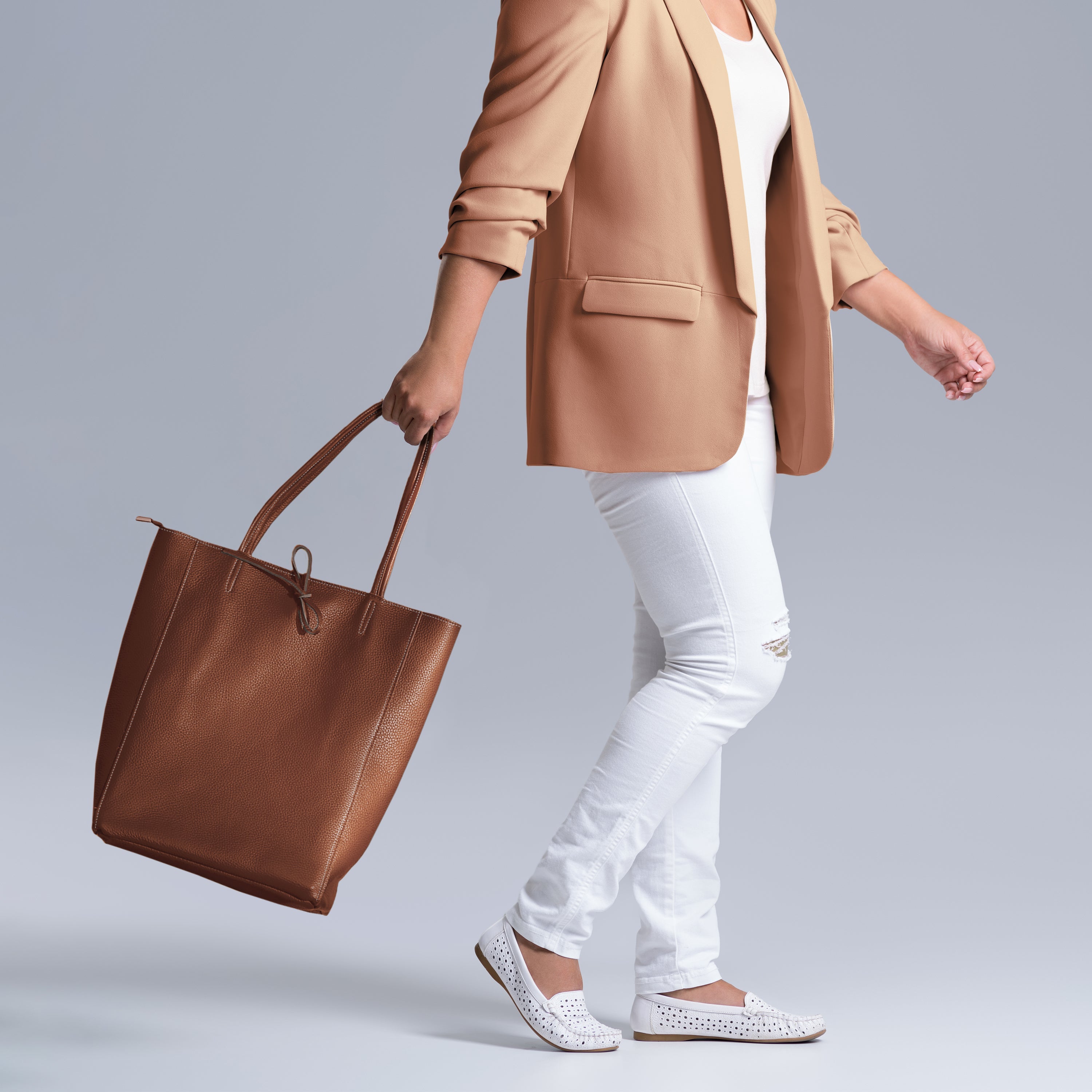 Calf Leather Tote Bag 201718