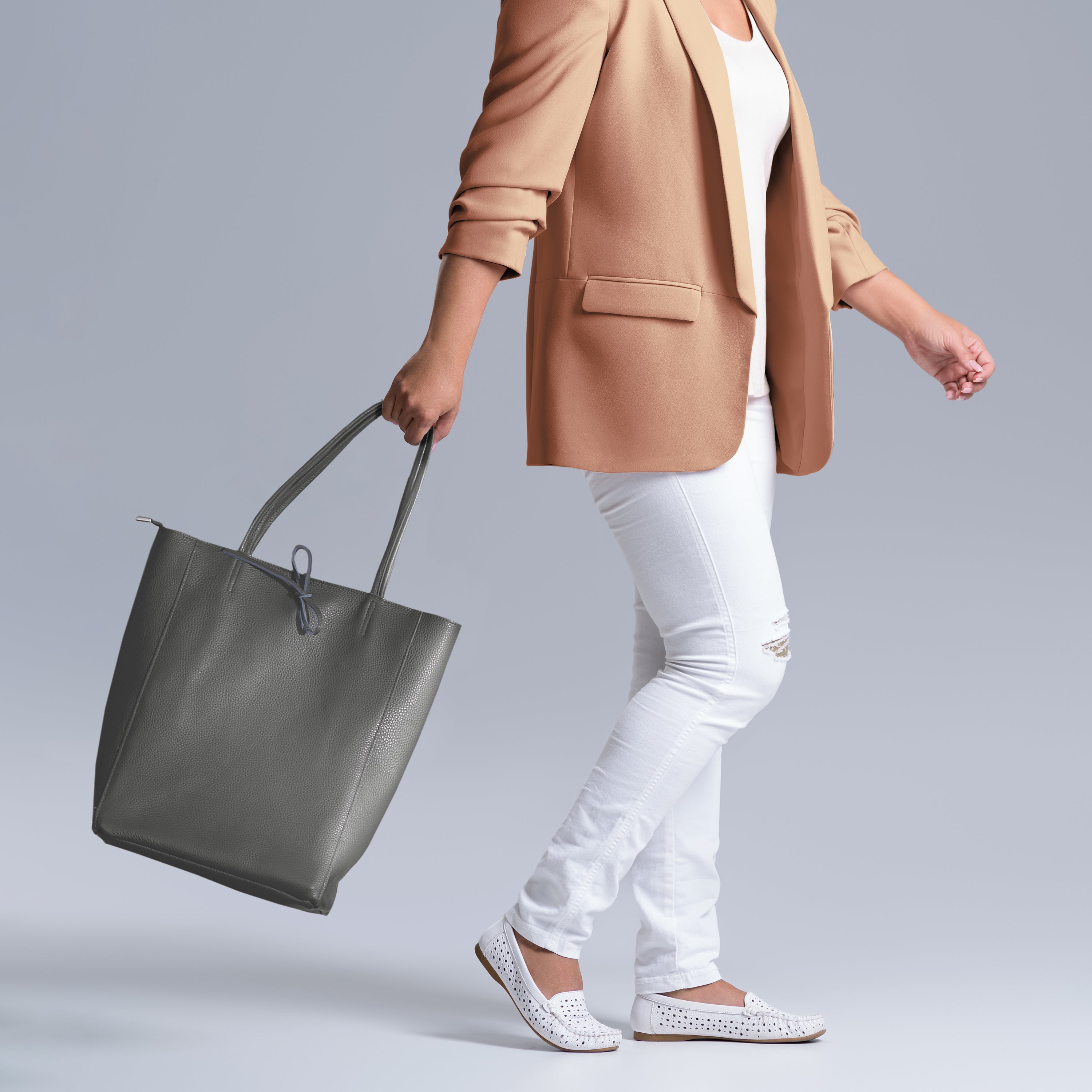 Calf Leather Tote Bag 201718