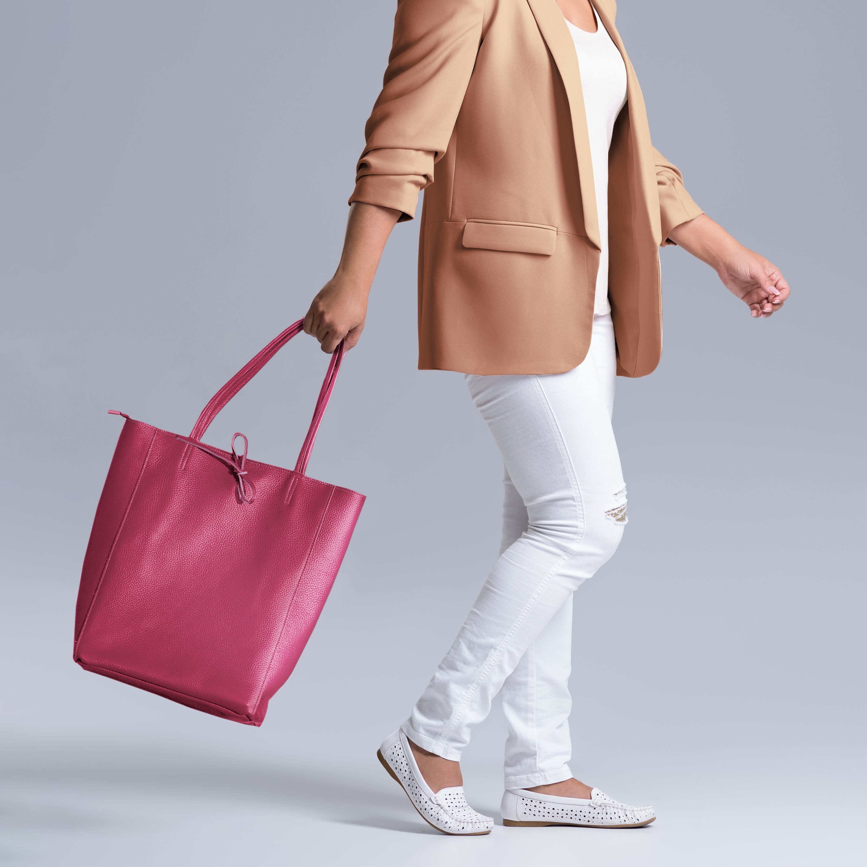 Calf Leather Tote Bag 201718