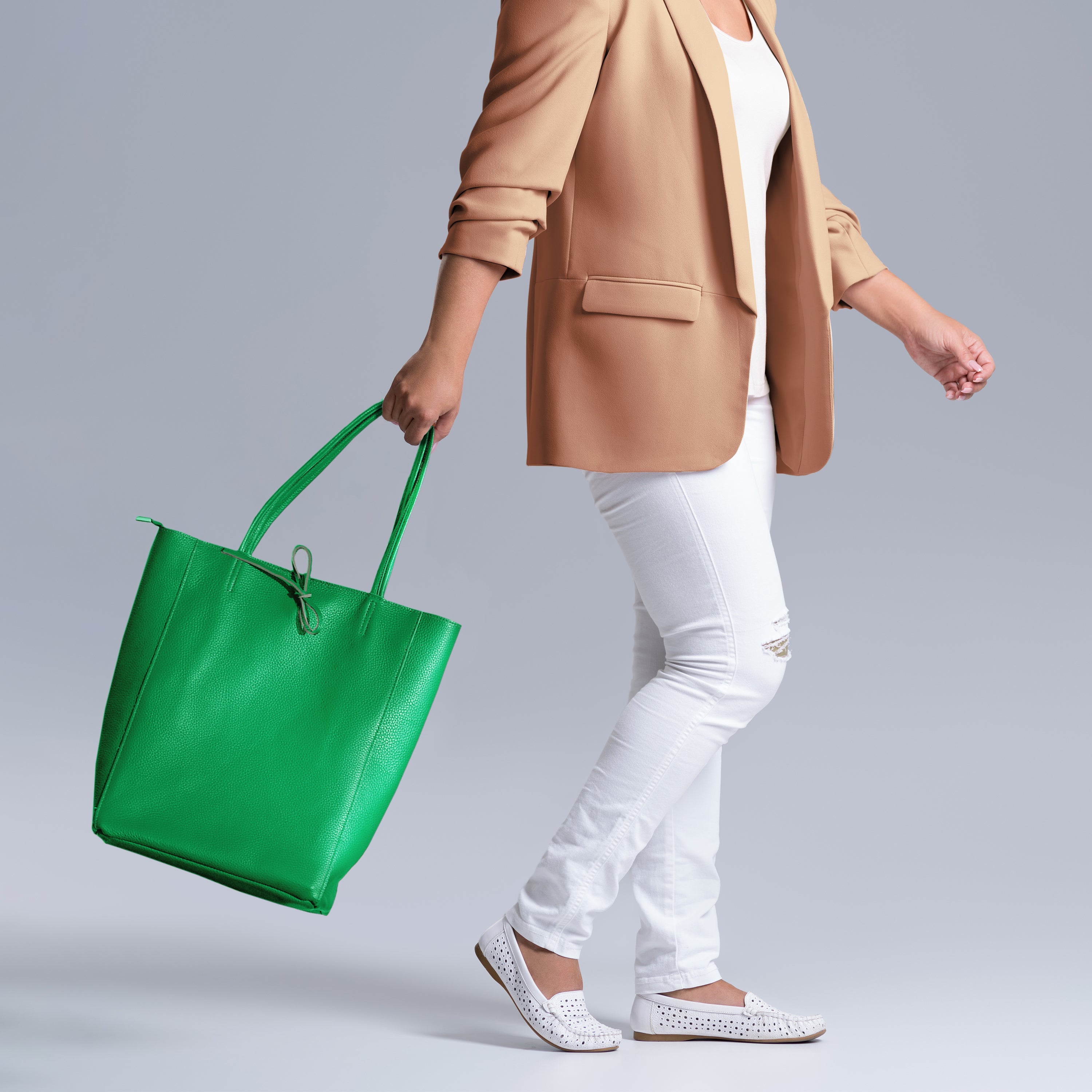 Calf Leather Tote Bag 201718