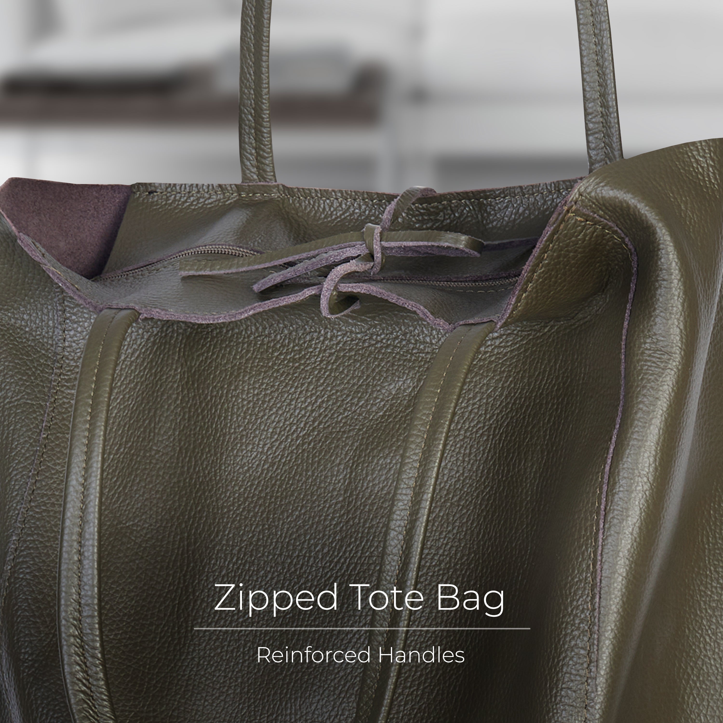 Calf Leather Tote Bag 201718