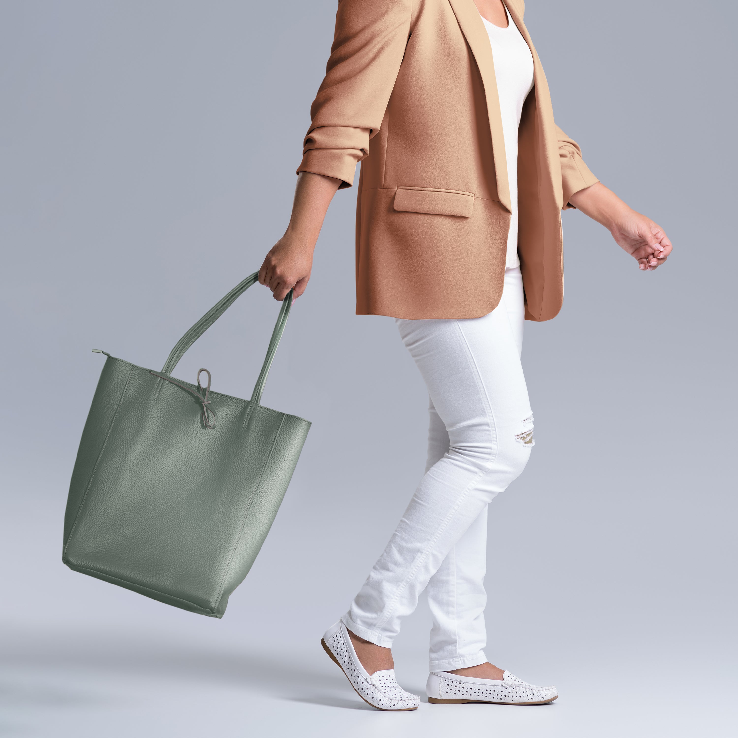 Calf Leather Tote Bag 201718