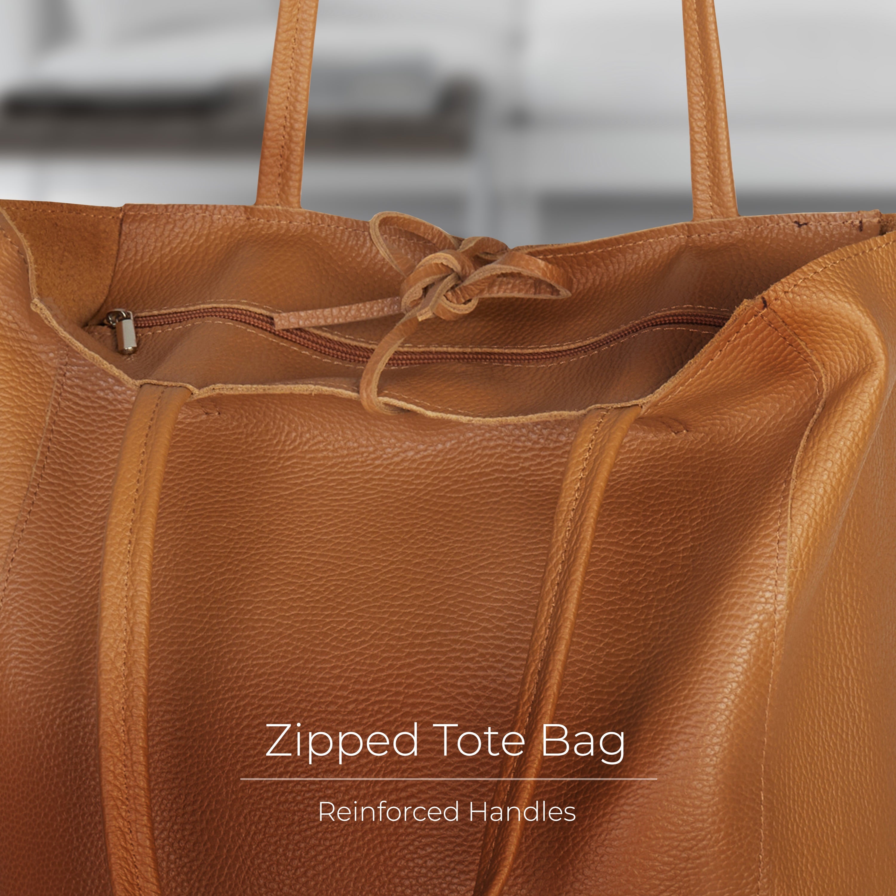 Calf Leather Tote Bag 201718