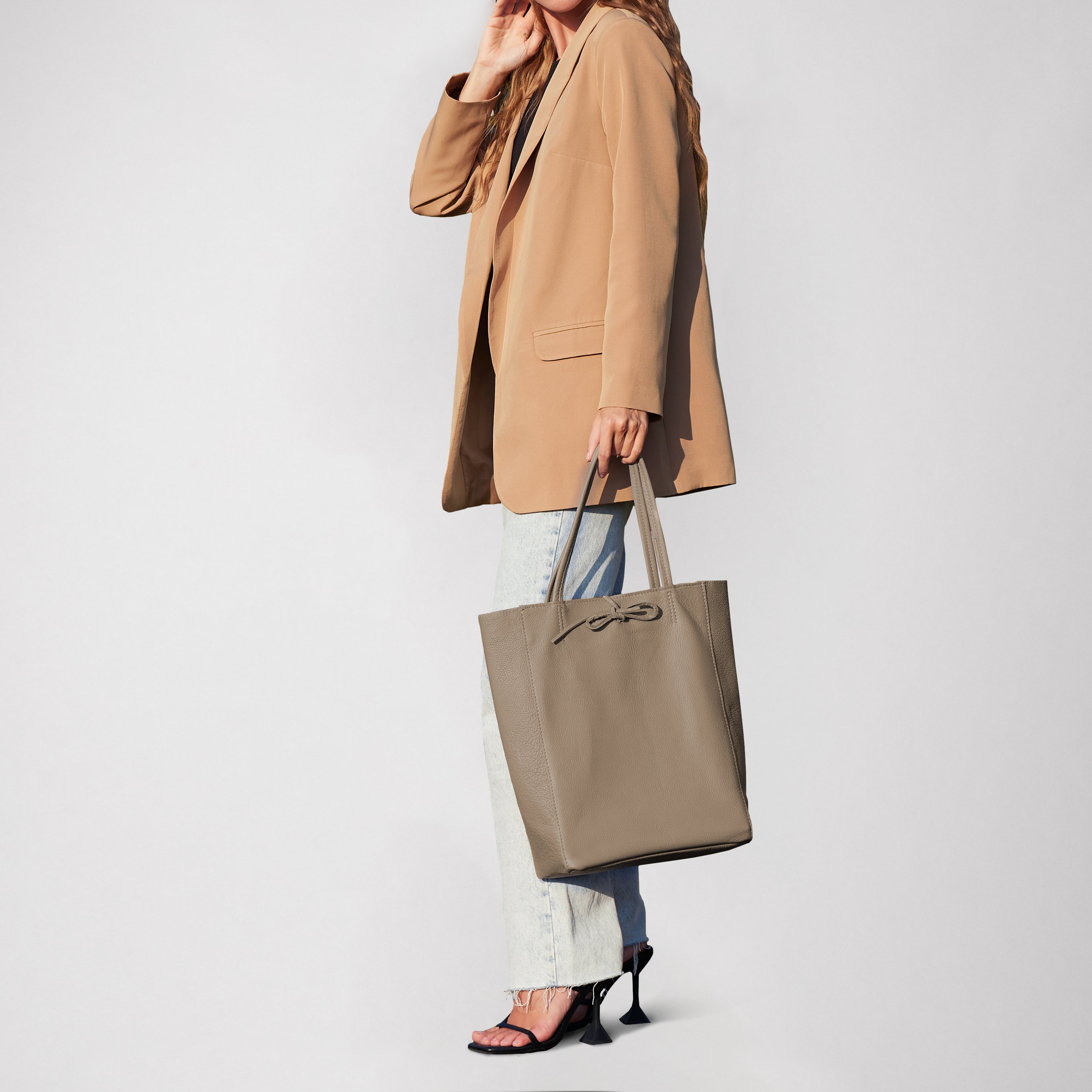 Calf Leather Tote Bag 201718