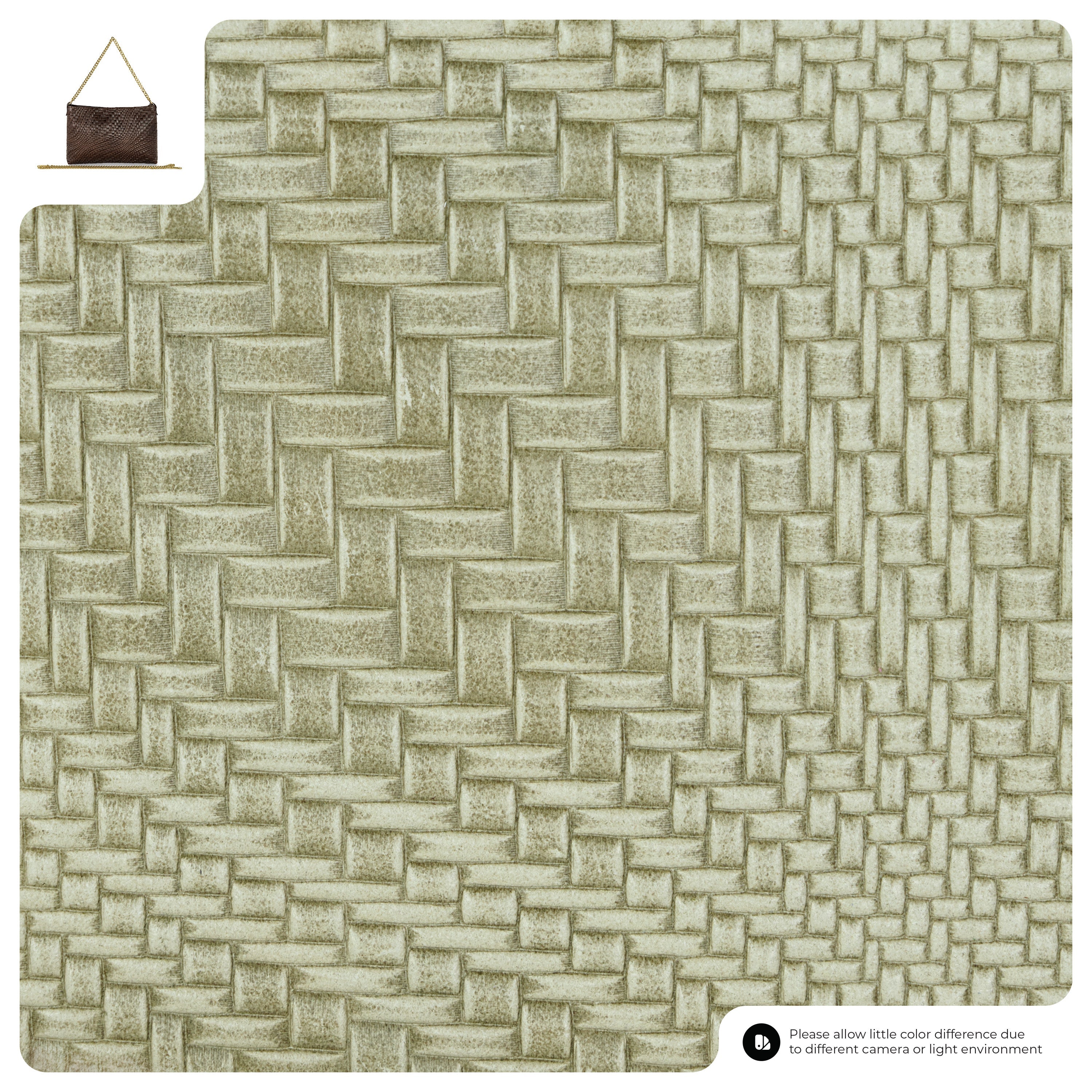 Grid Suede Leather Crossbody Bag 101315