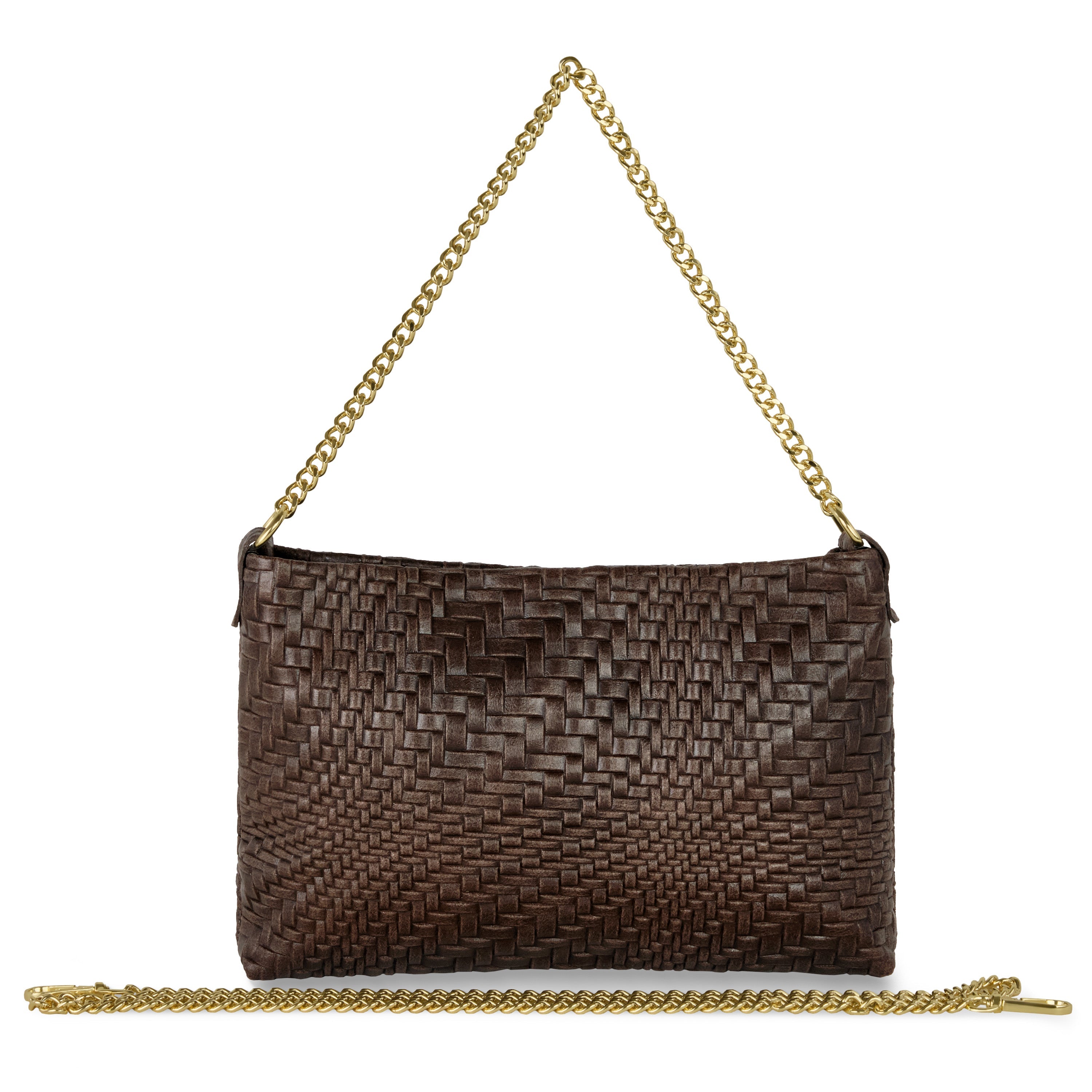 Grid Suede Leather Crossbody Bag 101315