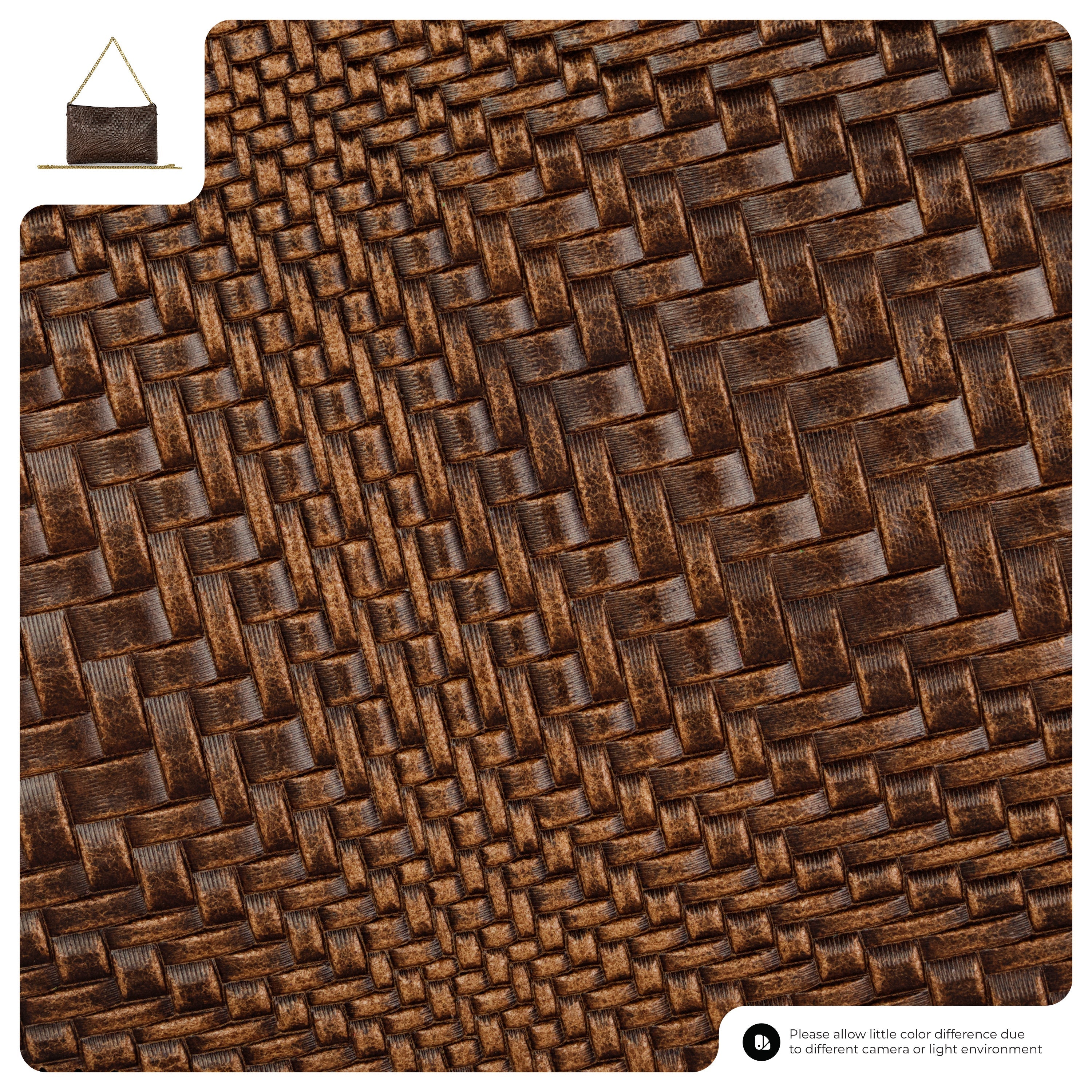 Grid Suede Leather Crossbody Bag 101315