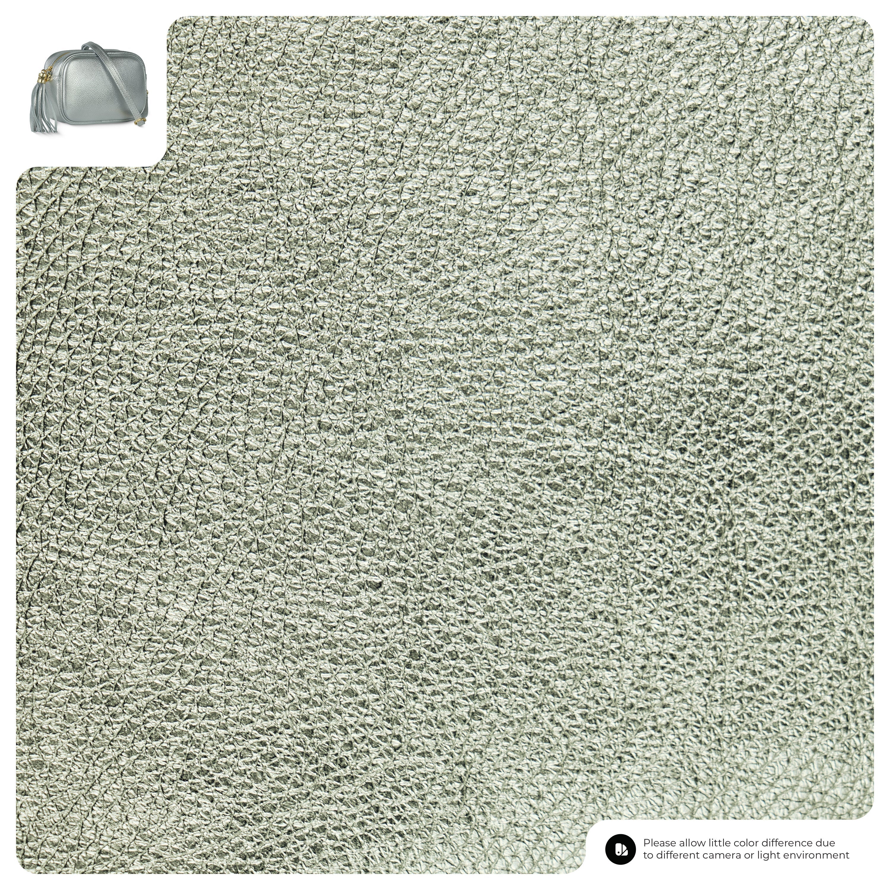 Metallic Calf Leather Crossbody Bag 231302