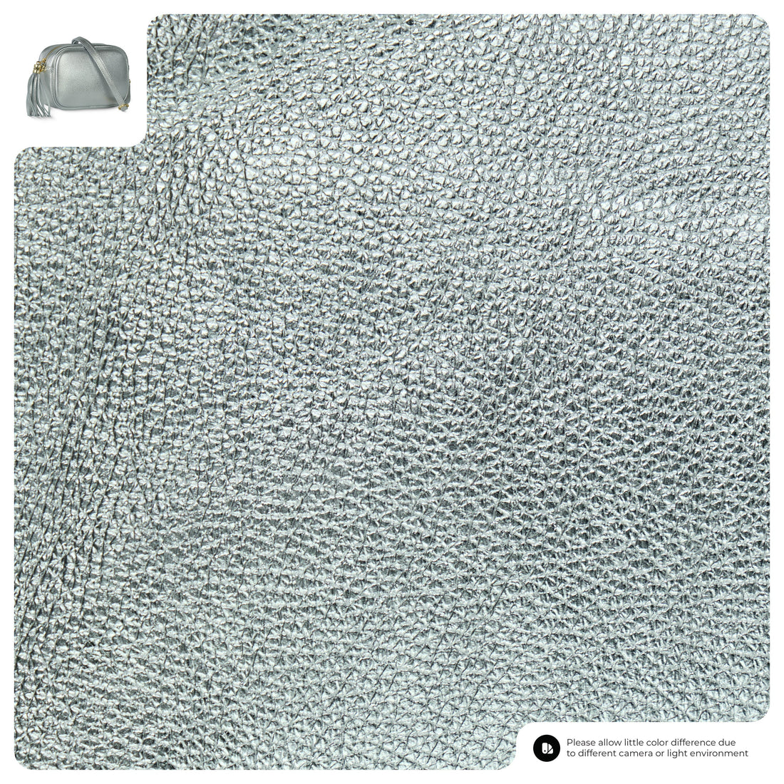 Metallic Calf Leather Crossbody Bag 231302