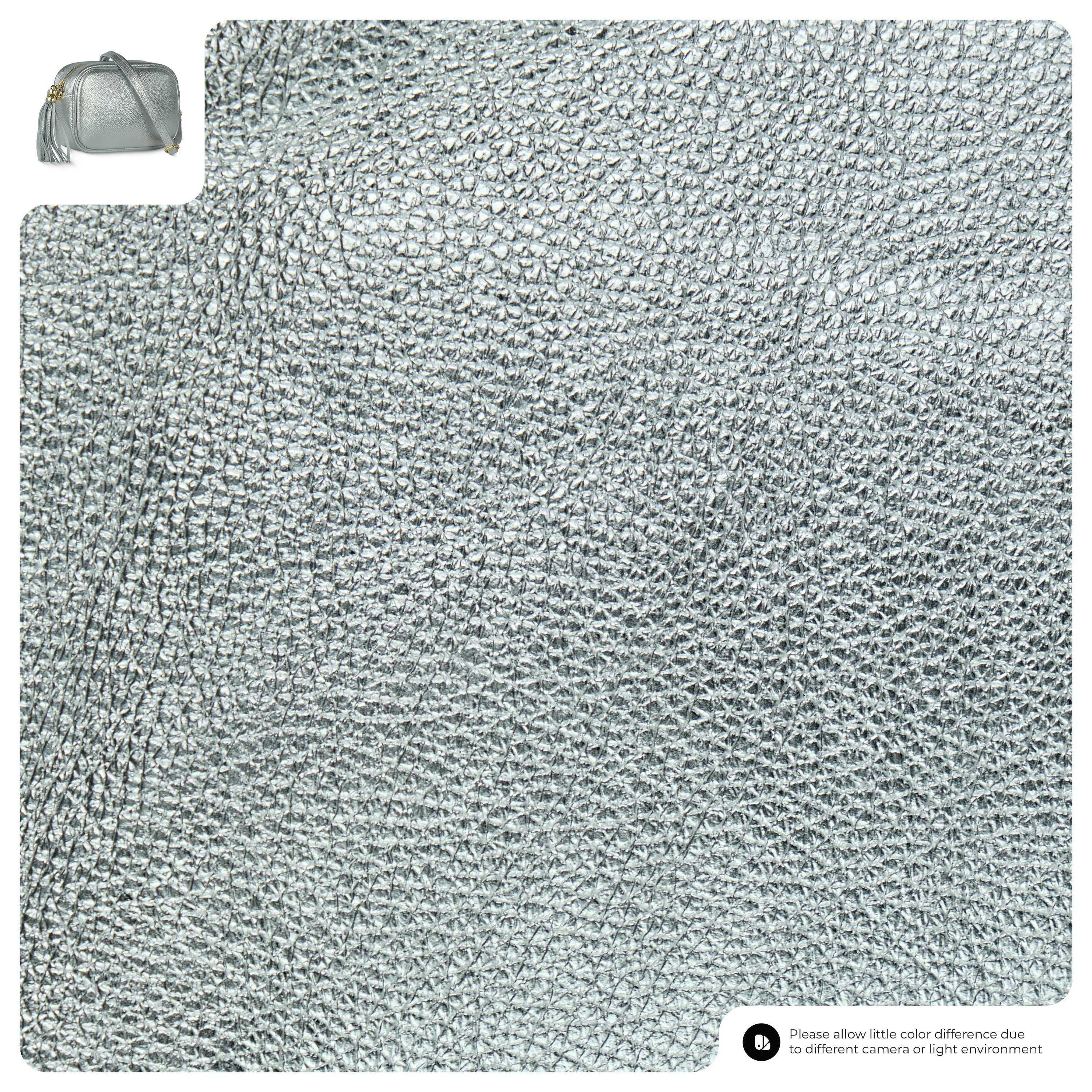 Metallic Calf Leather Crossbody Bag 231302