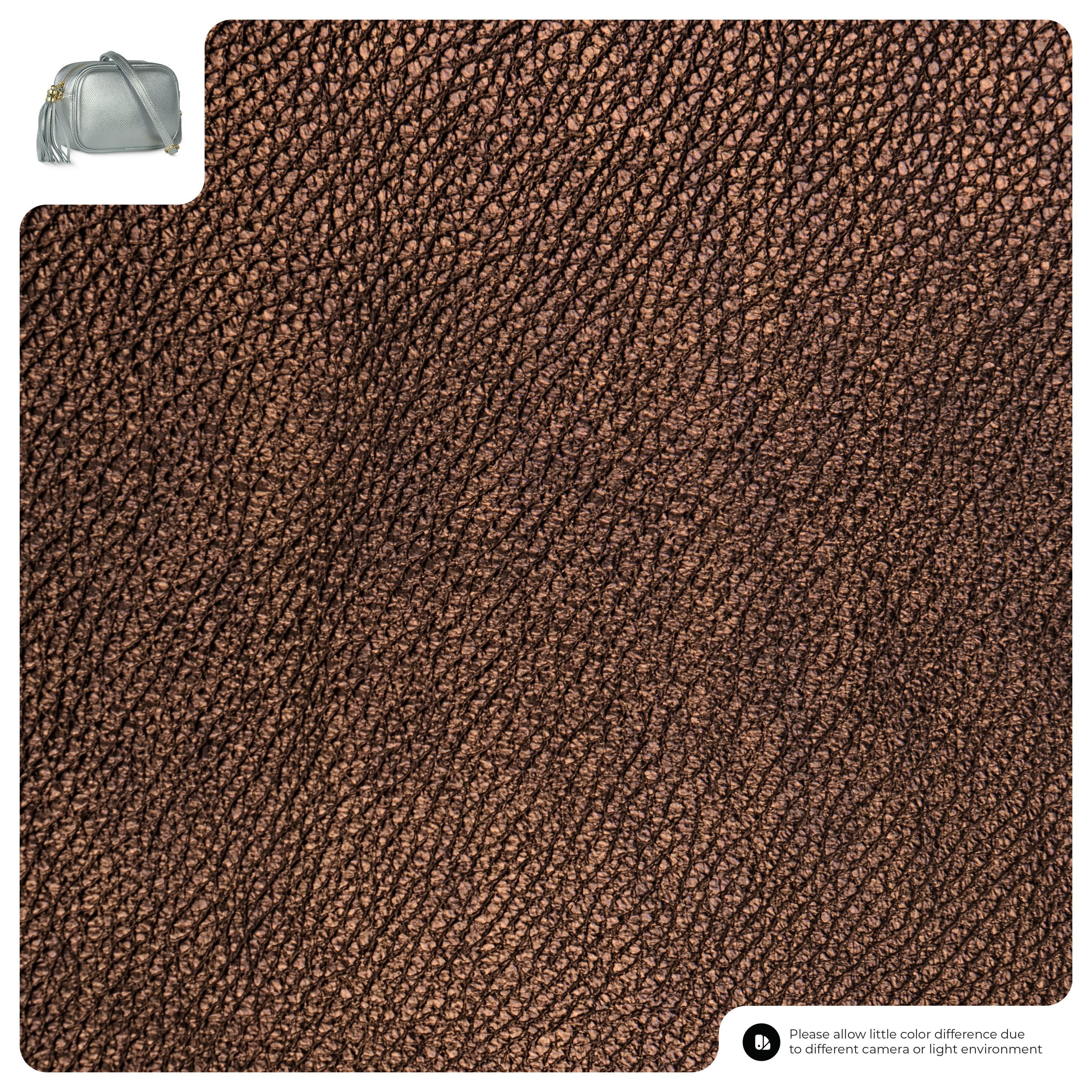 Metallic Calf Leather Crossbody Bag 231302