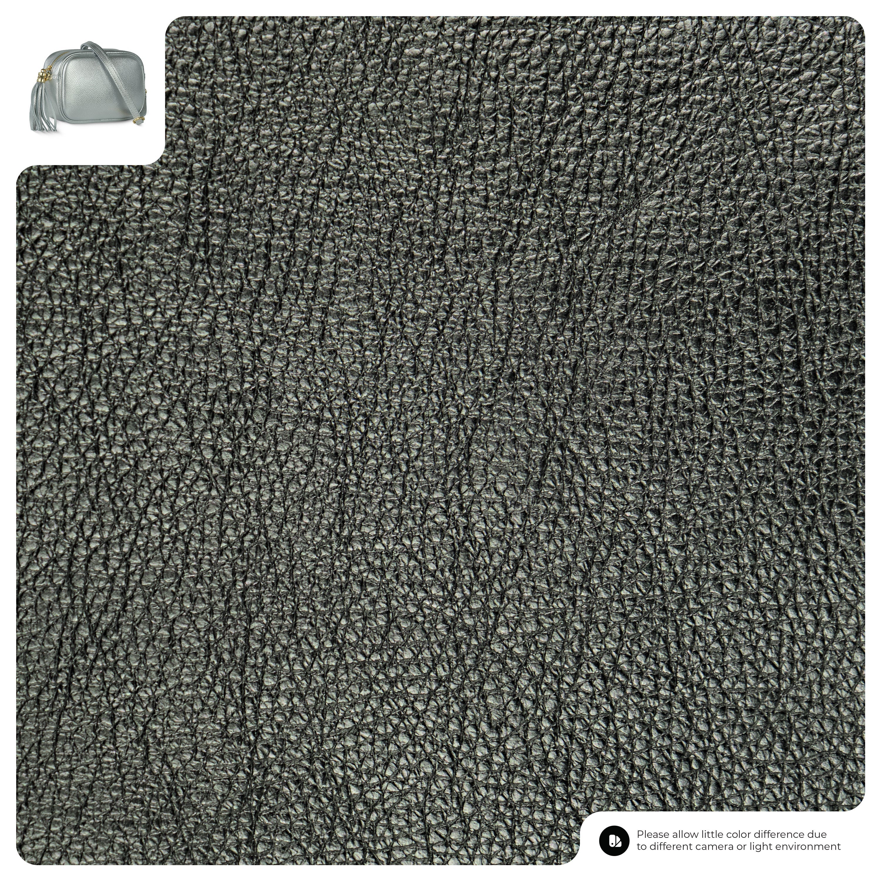 Metallic Calf Leather Crossbody Bag 231302