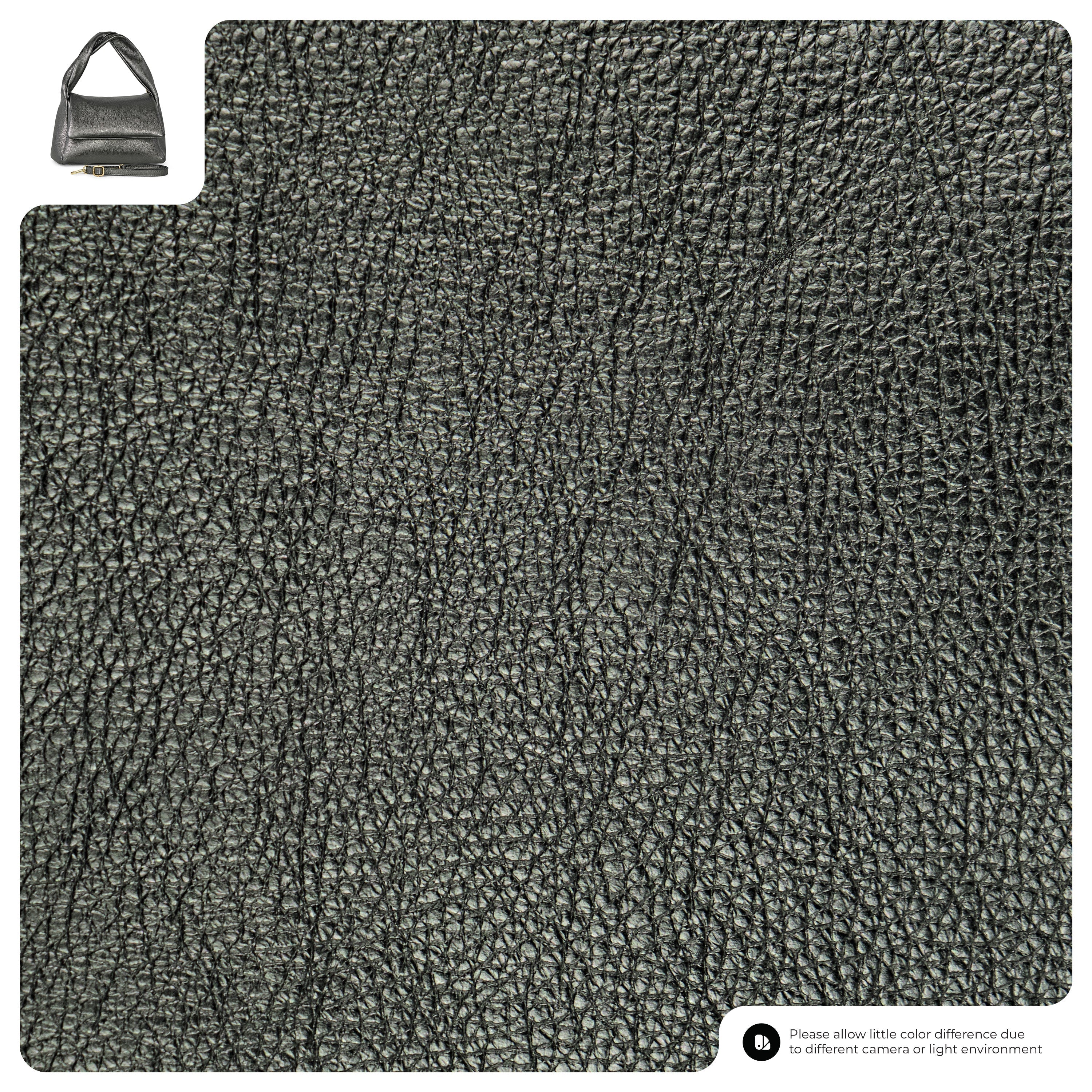 Metallic Calf Leather Top-Handle Bag 262495