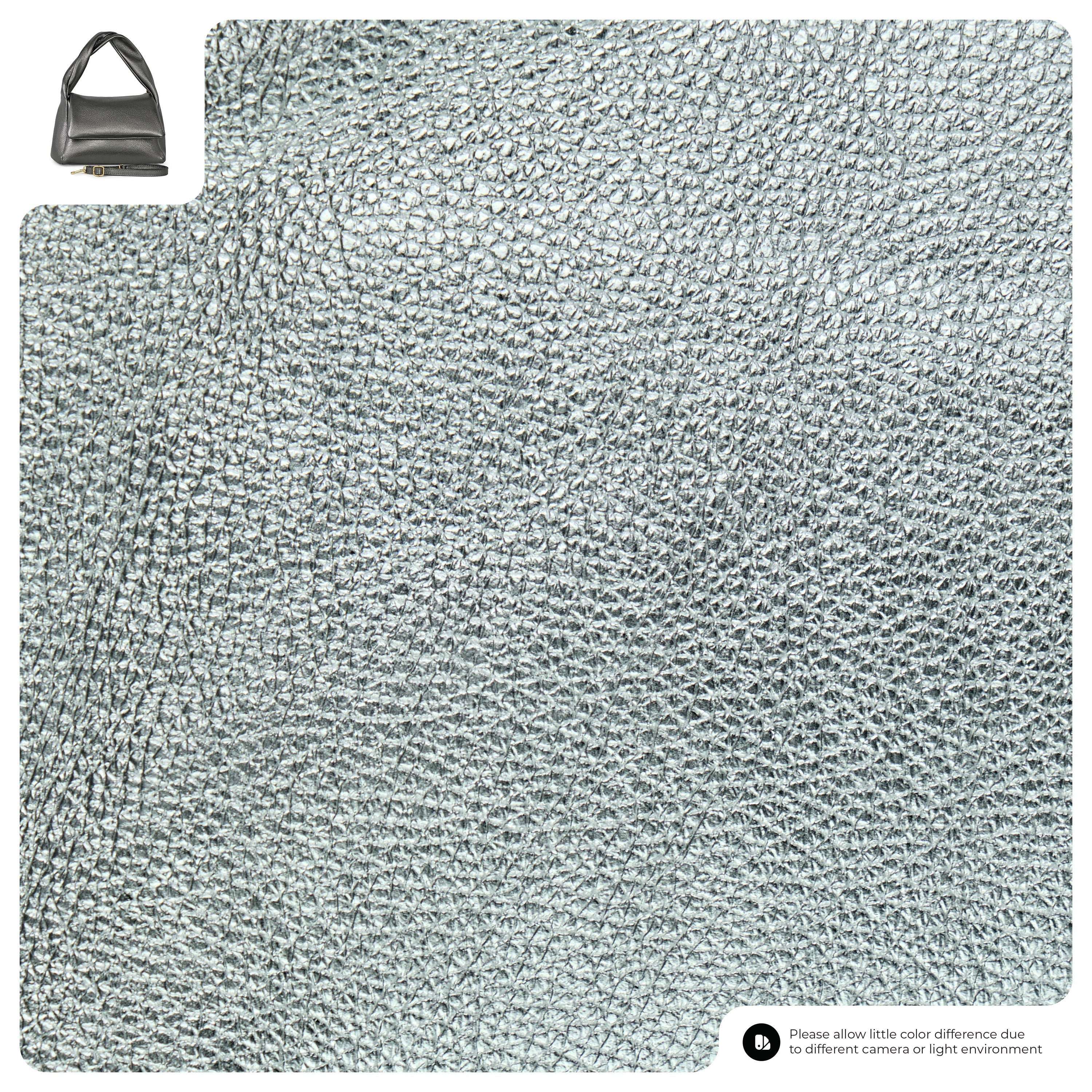 Metallic Calf Leather Top-Handle Bag 262495