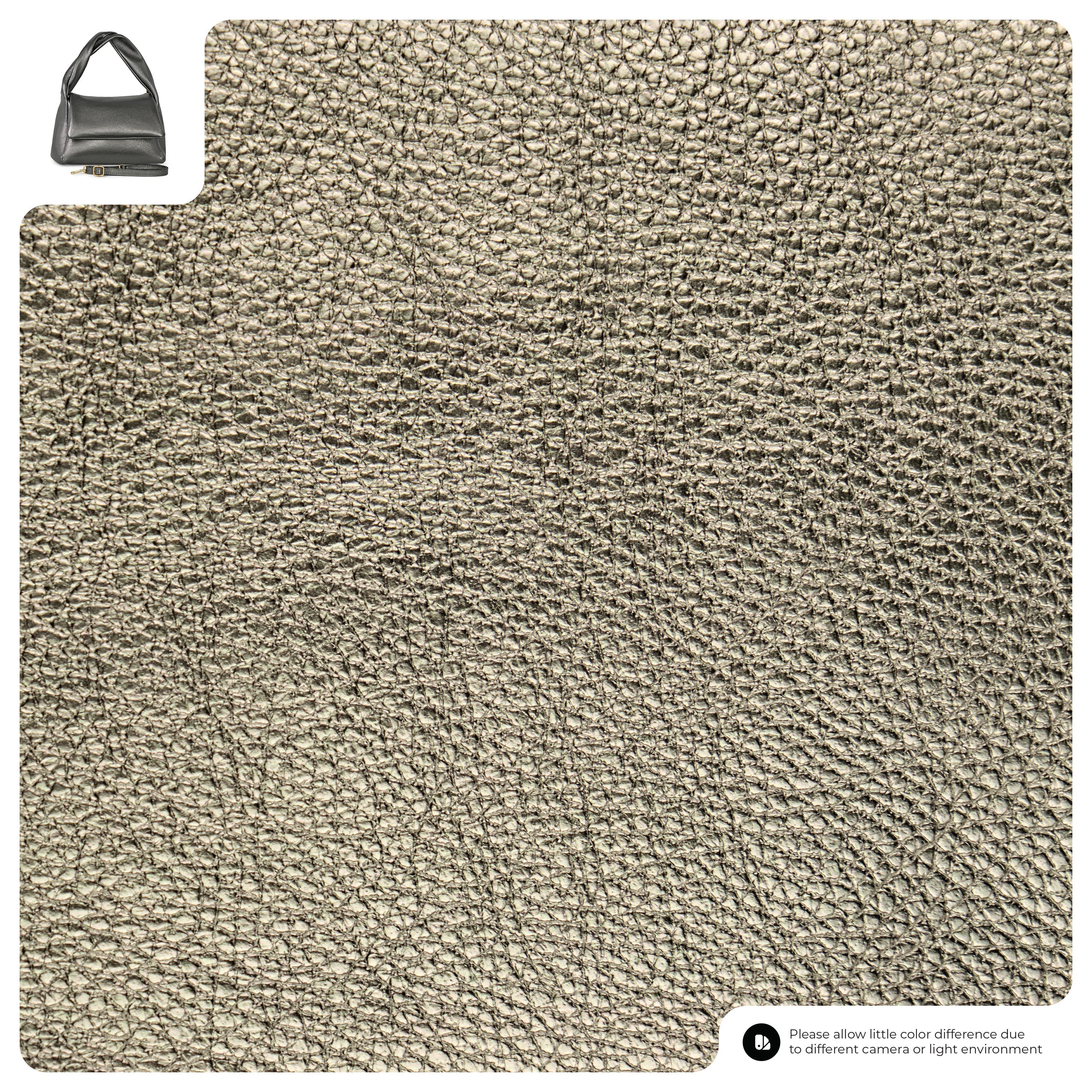 Metallic Calf Leather Top-Handle Bag 262495