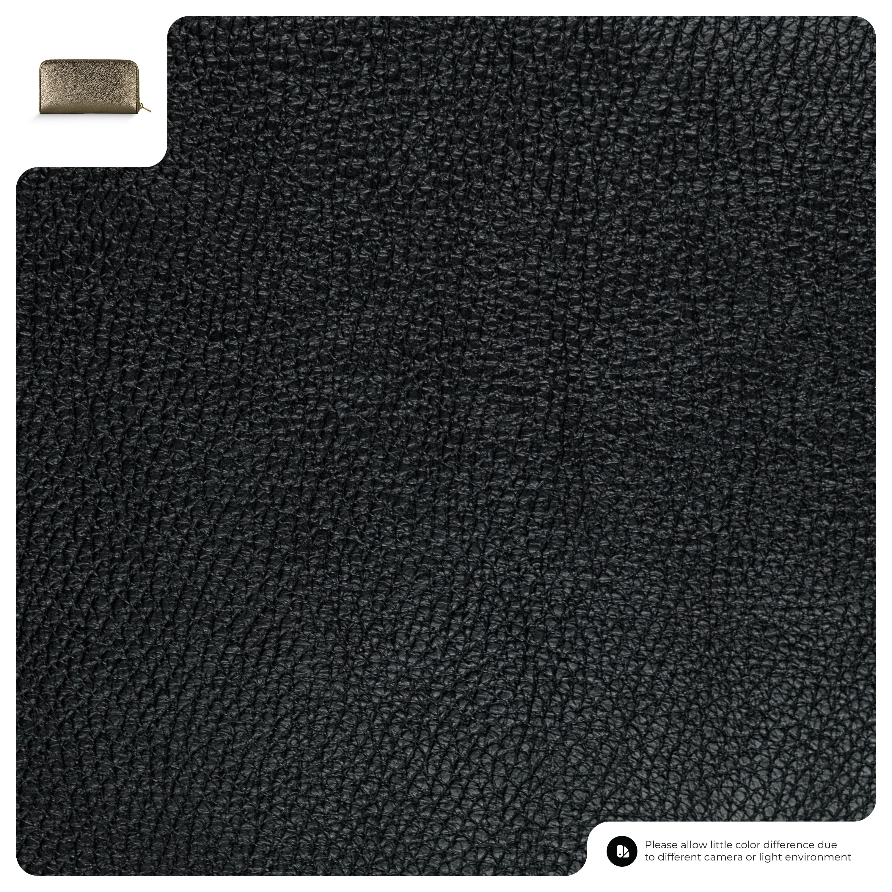 Metallic Calf Leather Wallet 651088