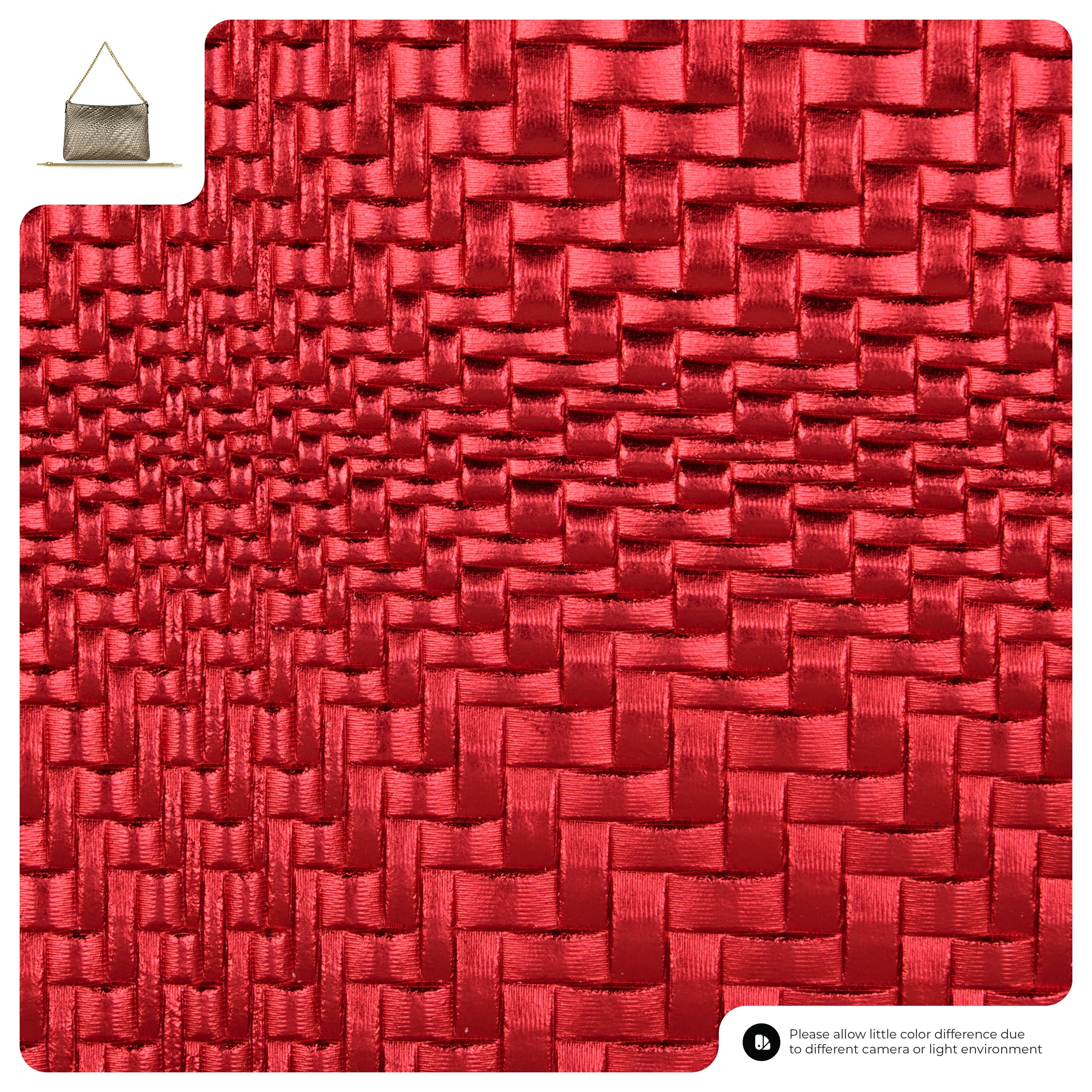 Grid Metallic Suede Leather Crossbody Bag 101315