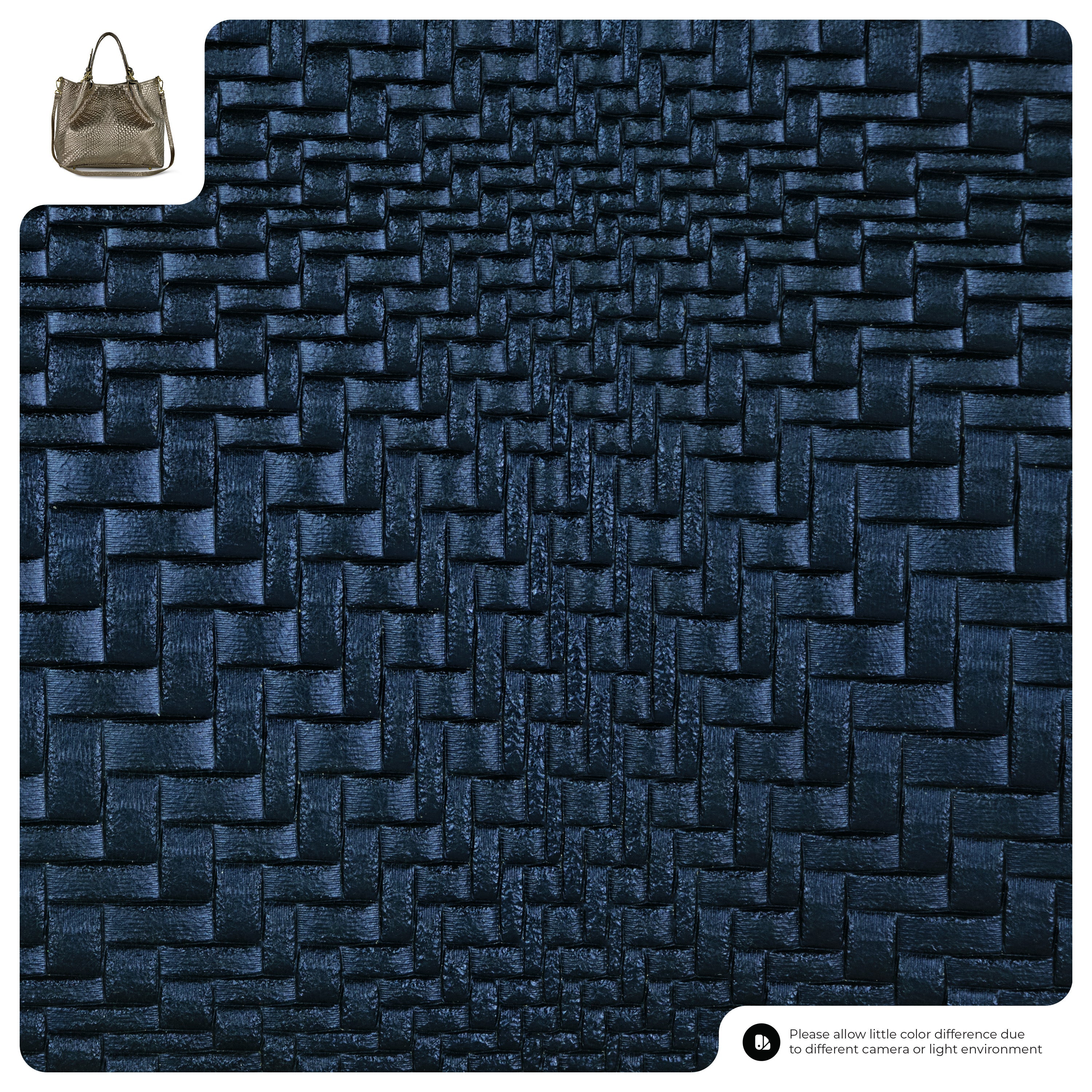 Grid Metallic Suede Leather Top-Handle Bag 112615