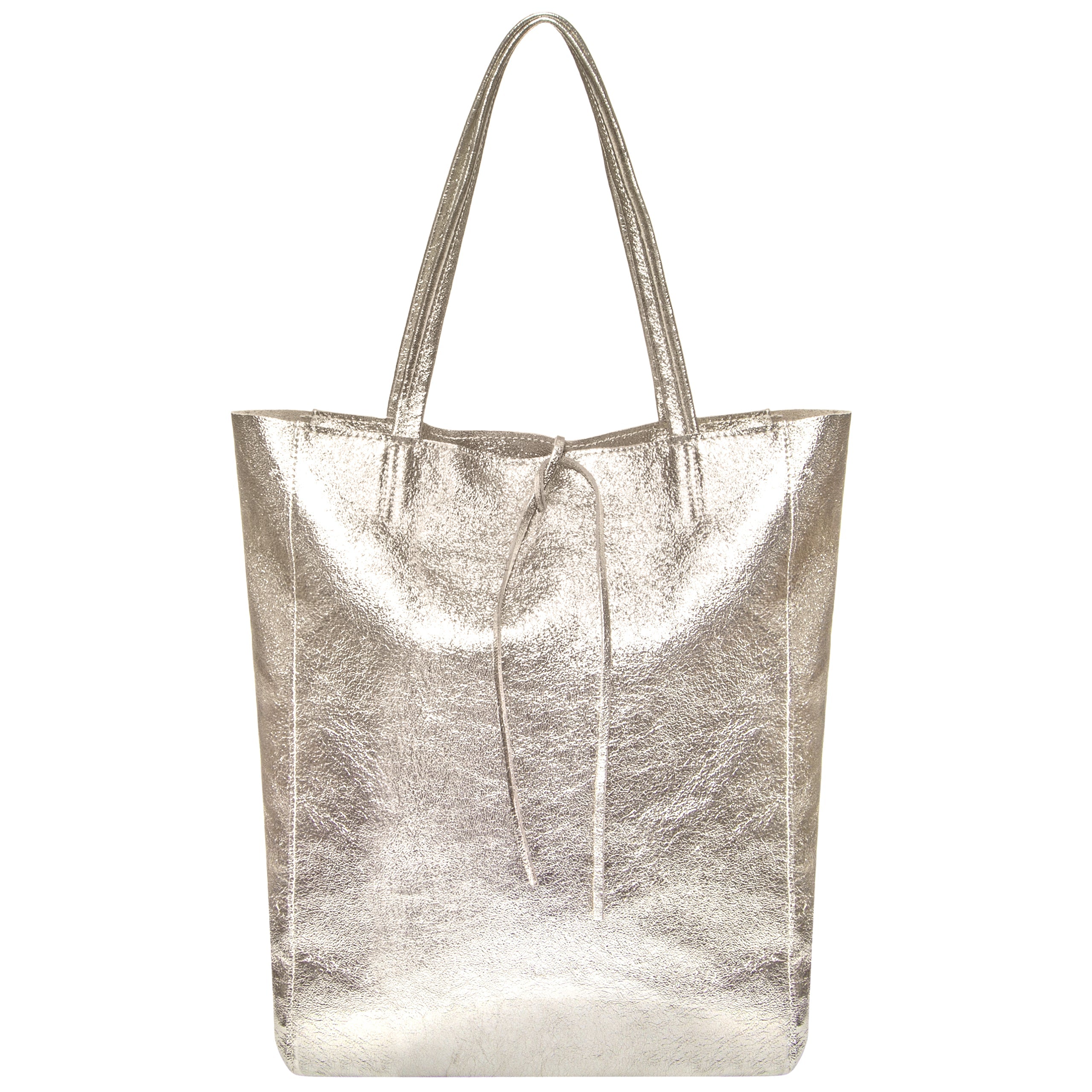 Metallic Suede Leather Tote Bag 201718
