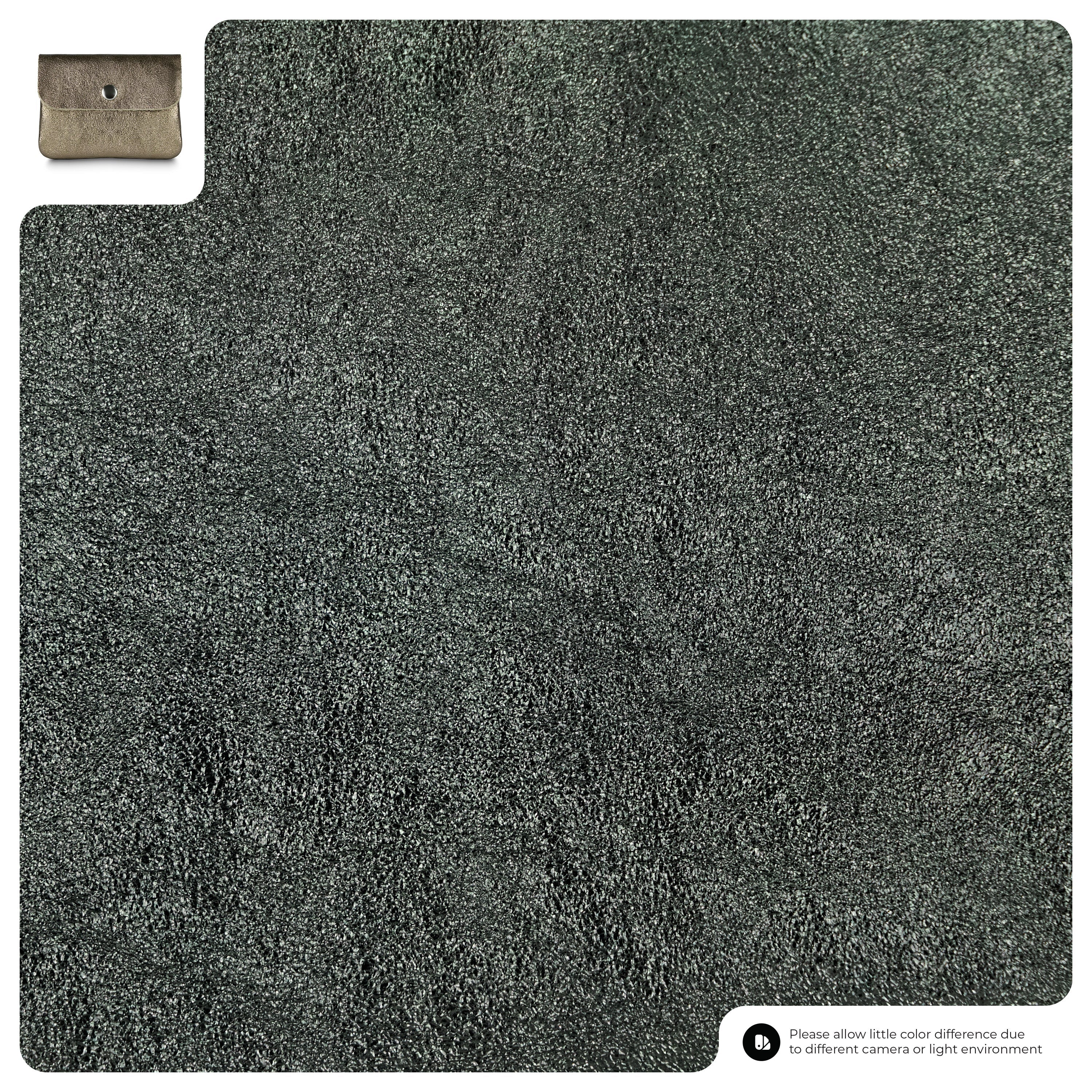 Metallic Suede Leather Wallet 000350